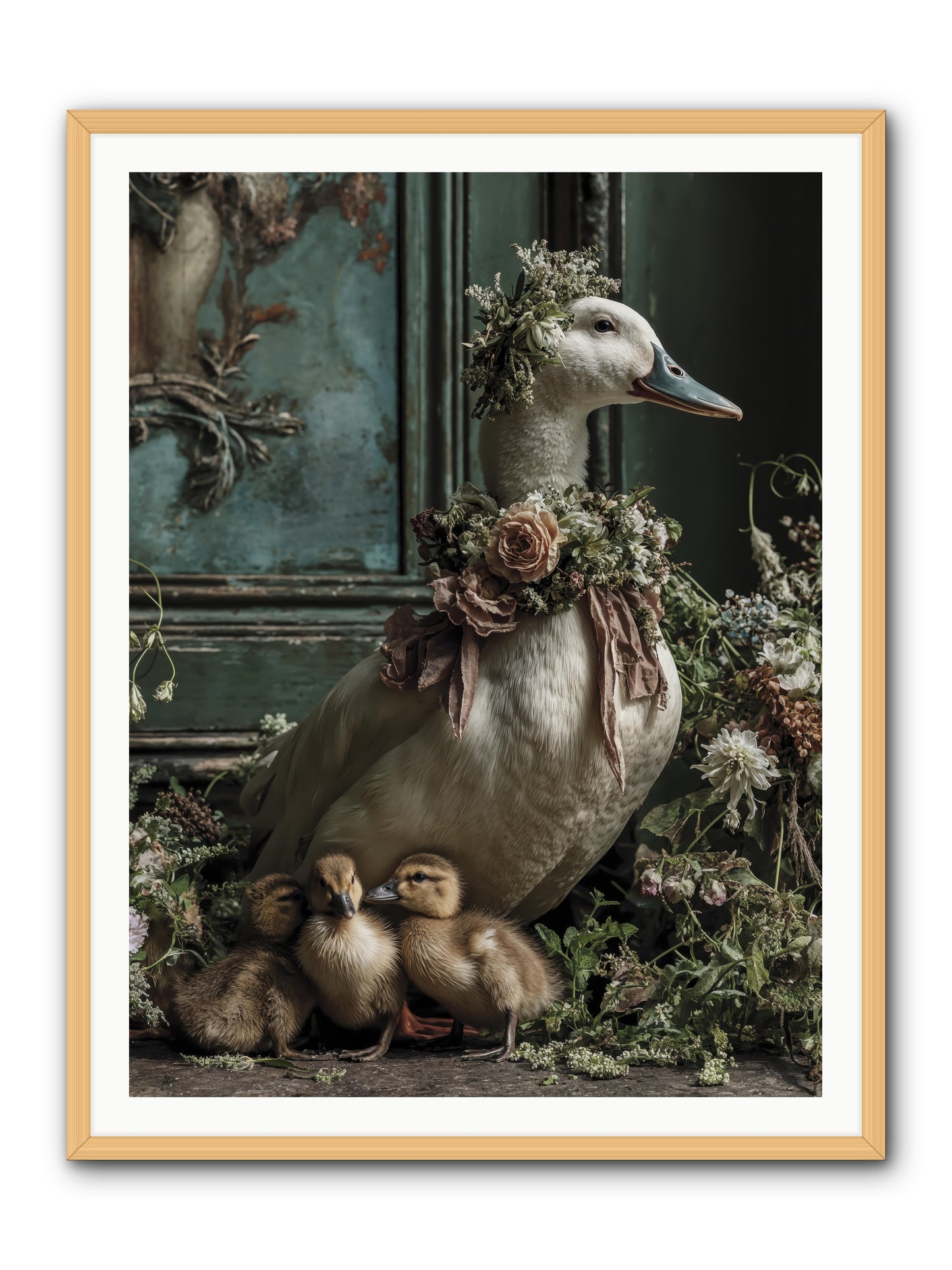 Blanche -- Framed Print - Natural 36x48
