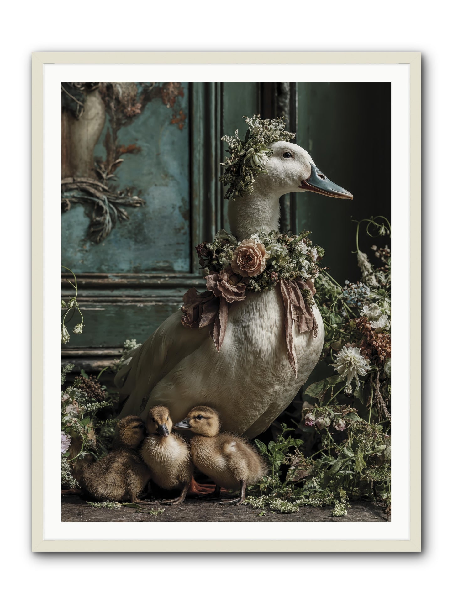 Blanche -- Framed Print - White 36x48