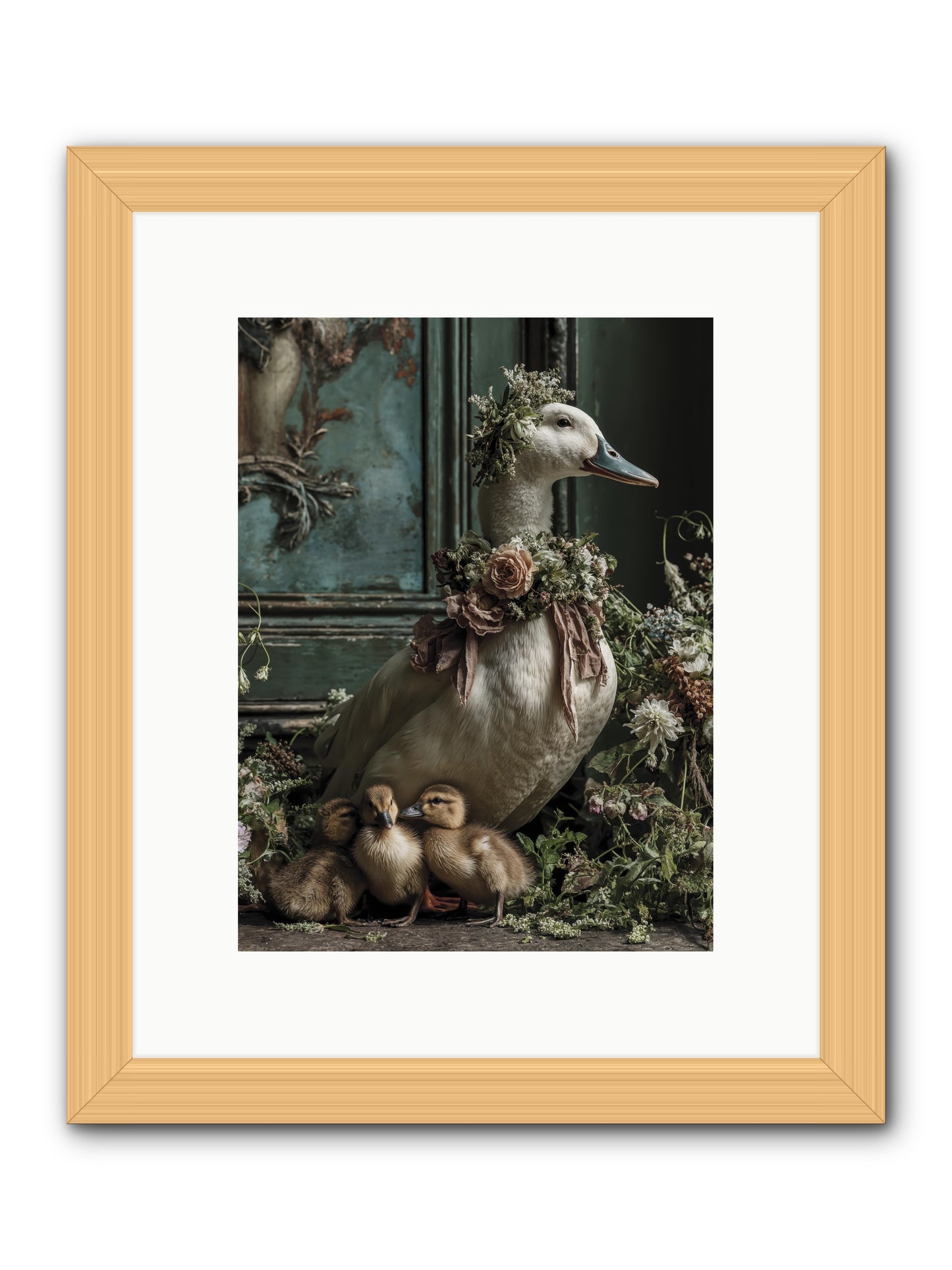 Blanche -- Framed Print - Natural 9x12