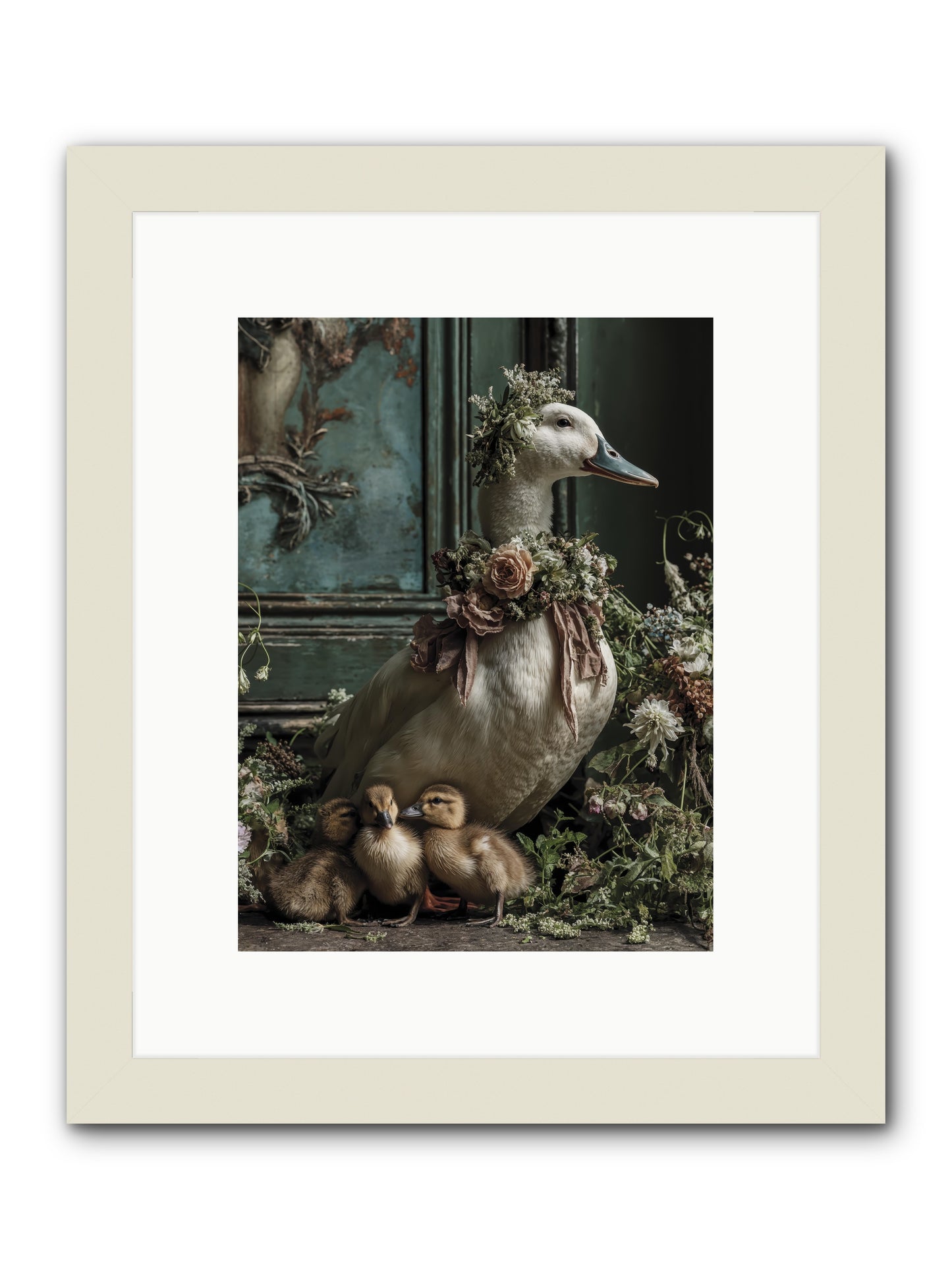 Blanche -- Framed Print - White 9x12