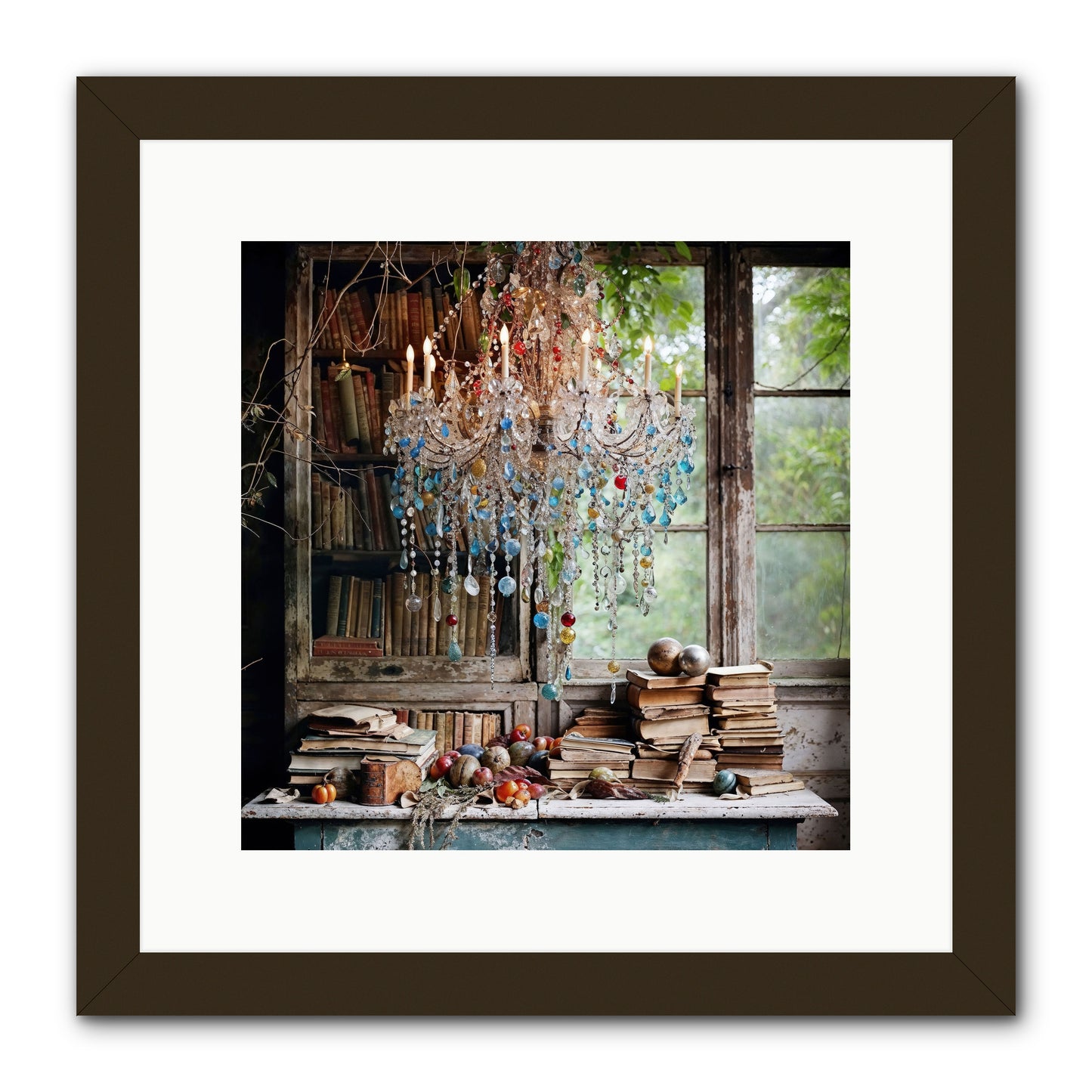 Blessings Find Me -- Framed Print - Black 12x12