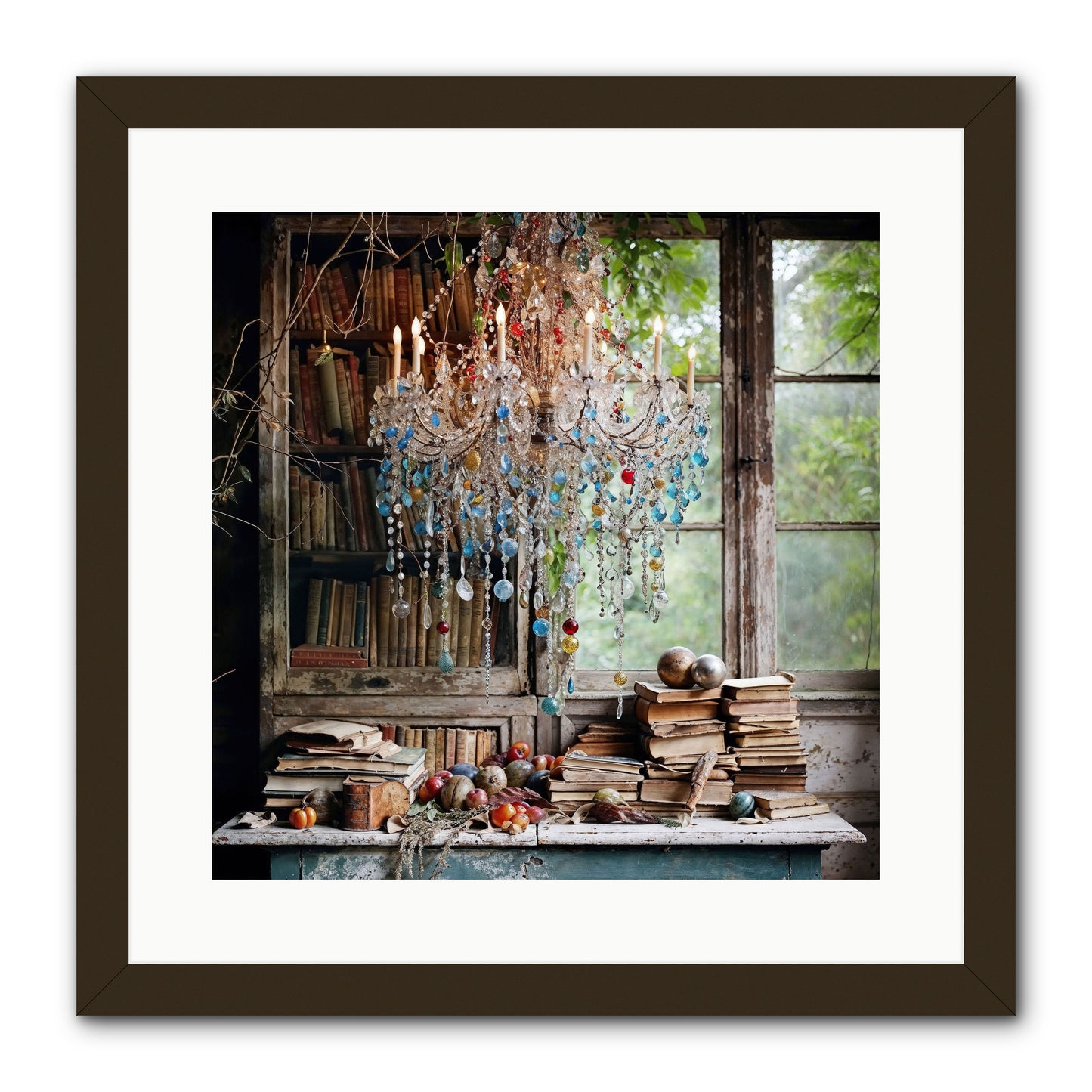 Blessings Find Me -- Framed Print - Black 16x16