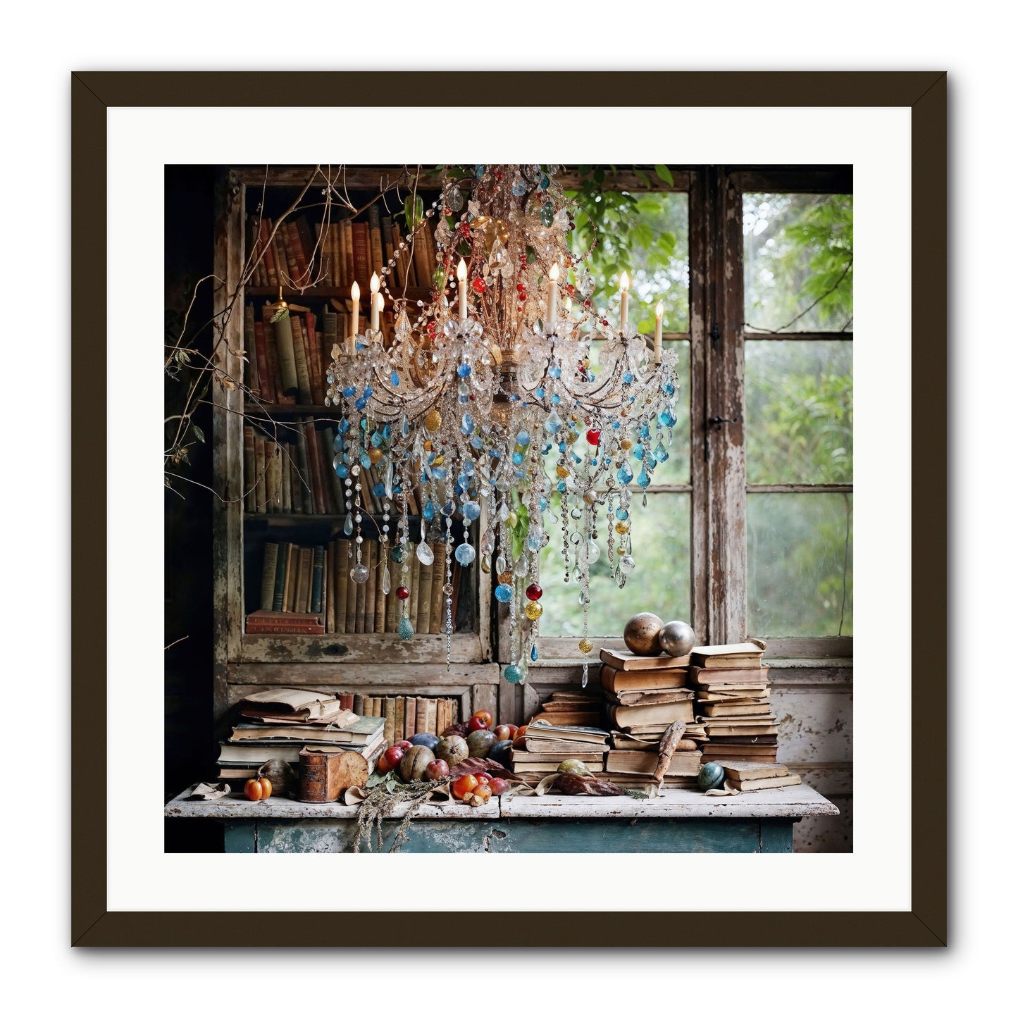 Blessings Find Me -- Framed Print - Black 24x24