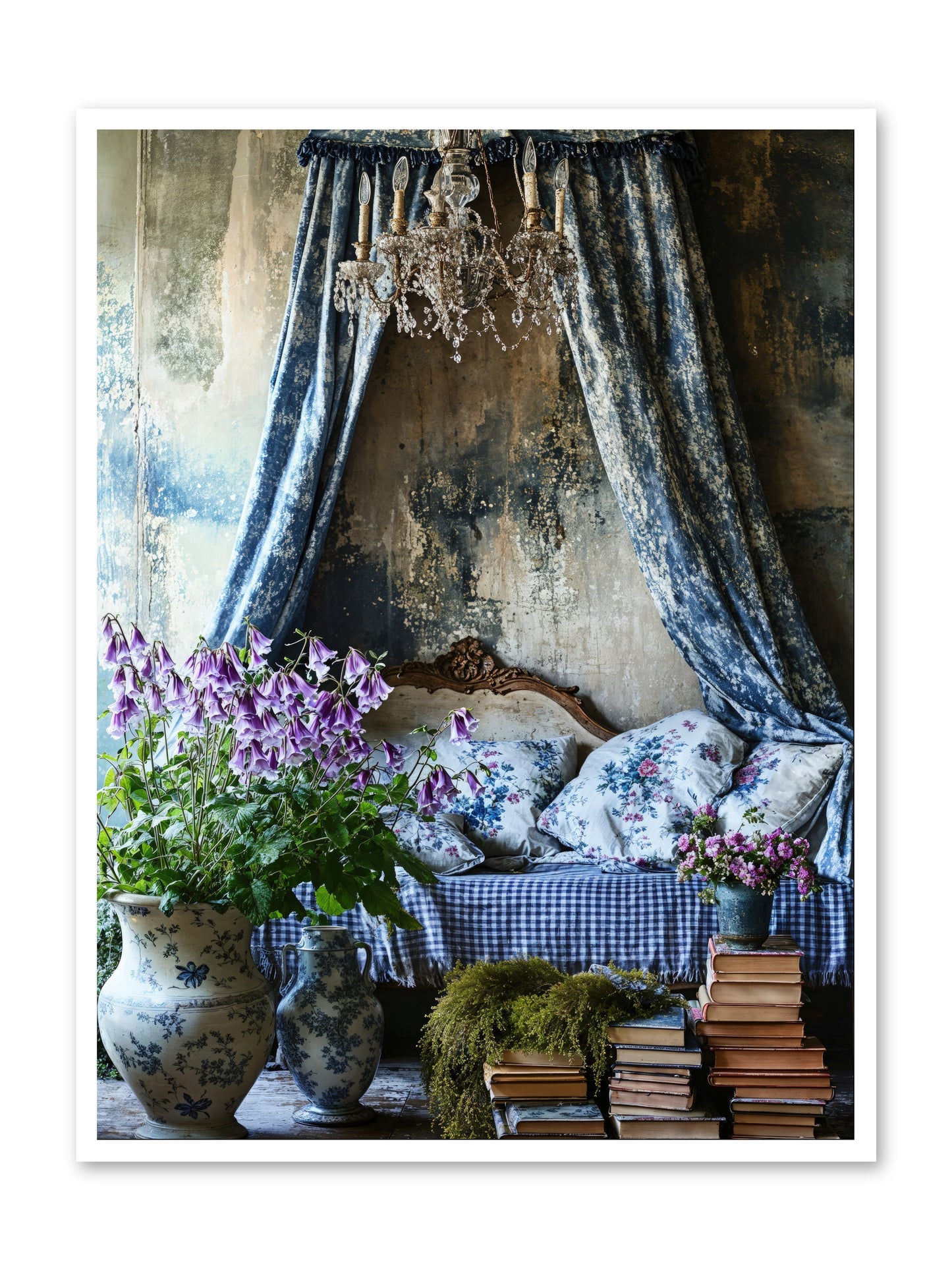 Bleu Bastide -- Paper Print 36x48