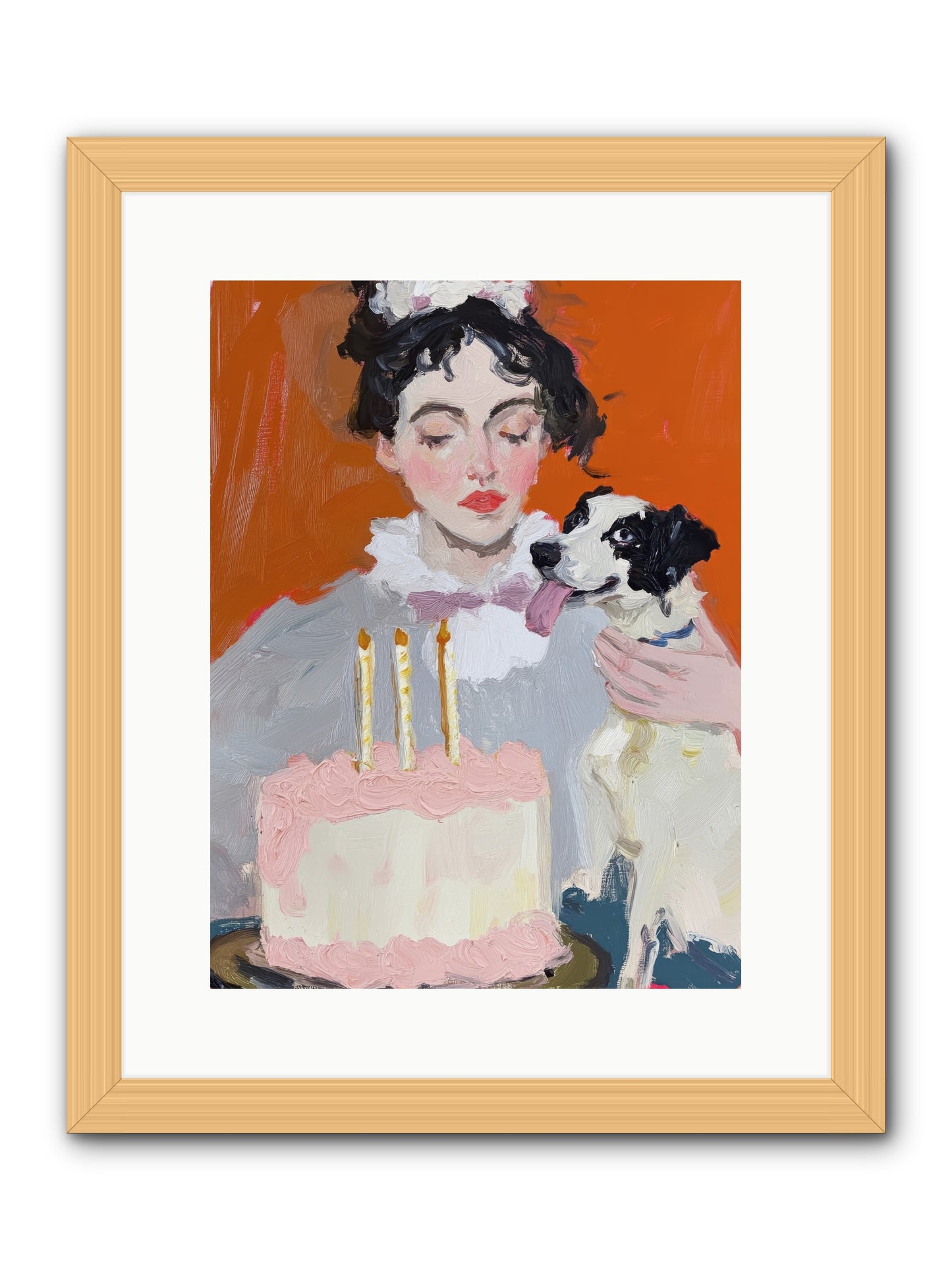 Bliss Wears Our Names -- Framed Print - Natural 12x16