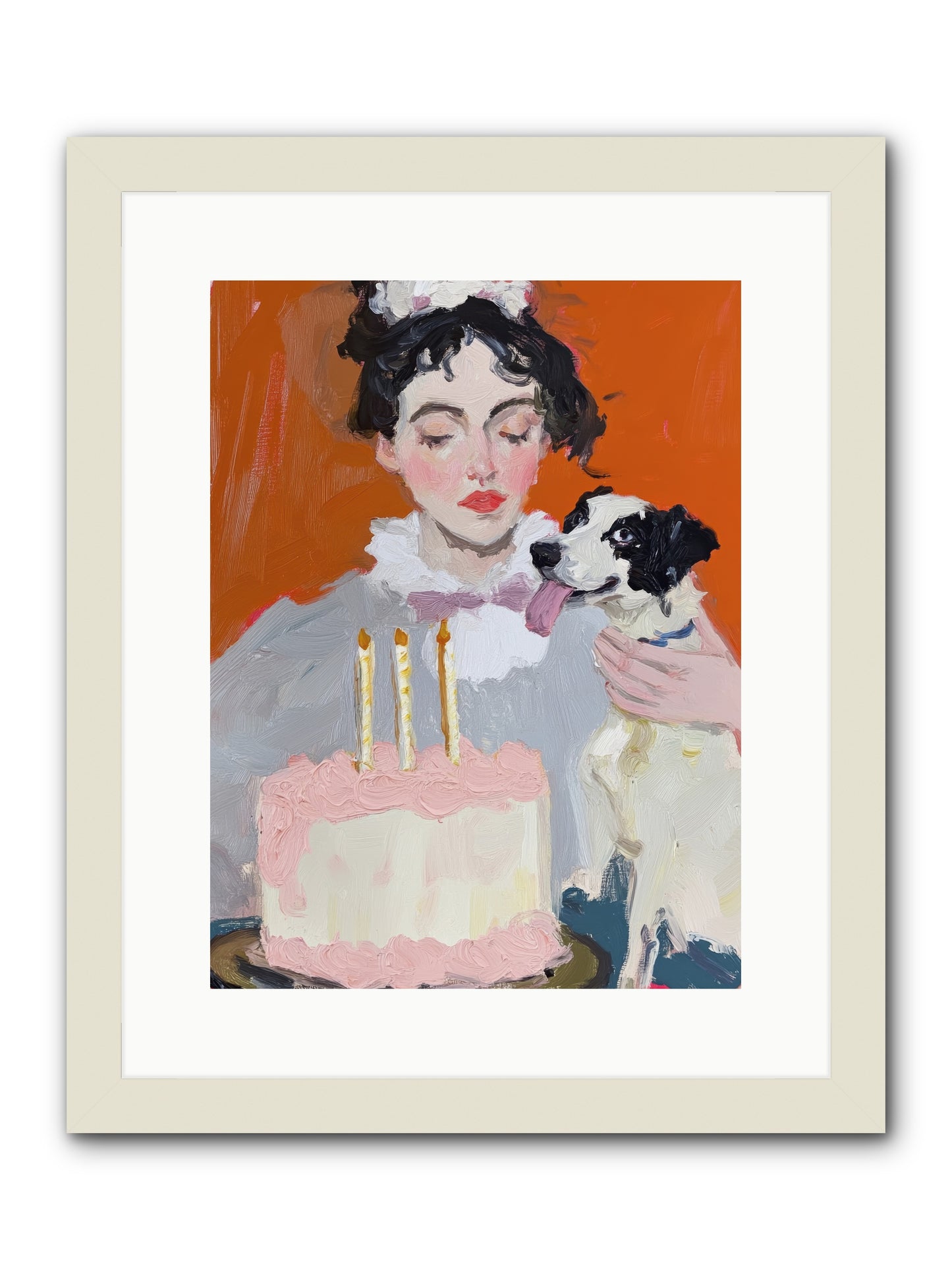 Bliss Wears Our Names -- Framed Print - White 12x16