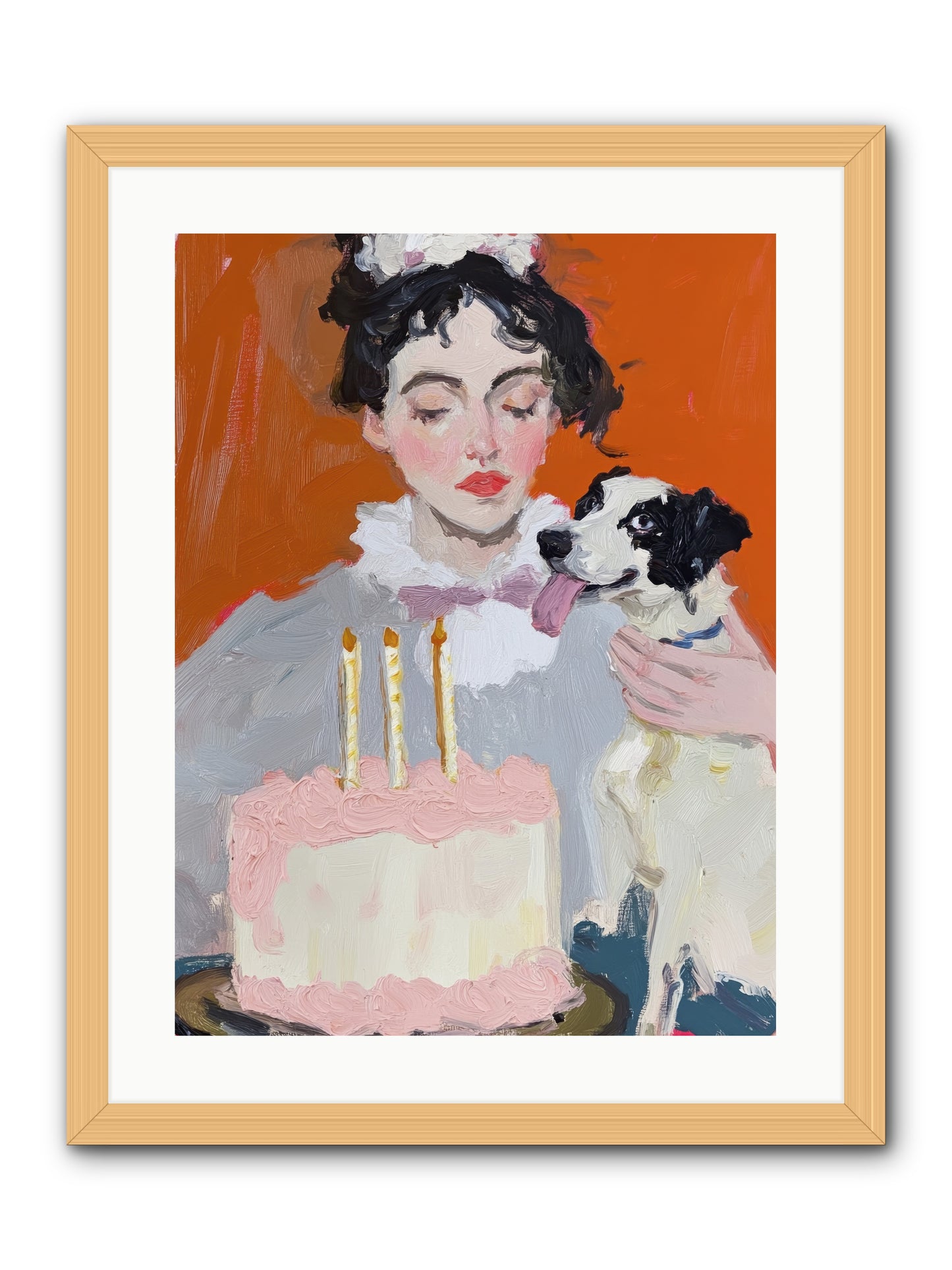 Bliss Wears Our Names -- Framed Print - Natural 18x24
