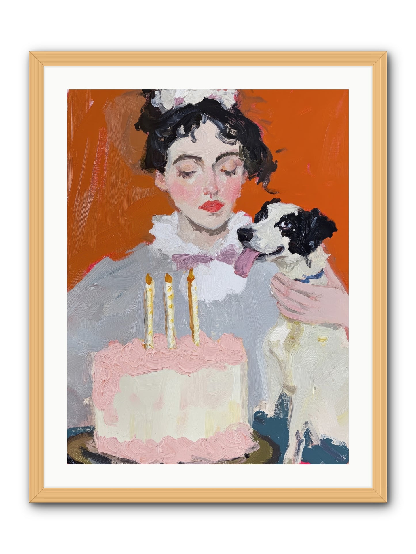 Bliss Wears Our Names -- Framed Print - Natural 24x32