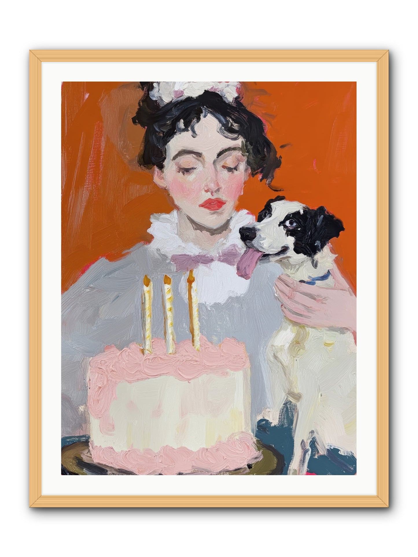 Bliss Wears Our Names -- Framed Print - Natural 30x40