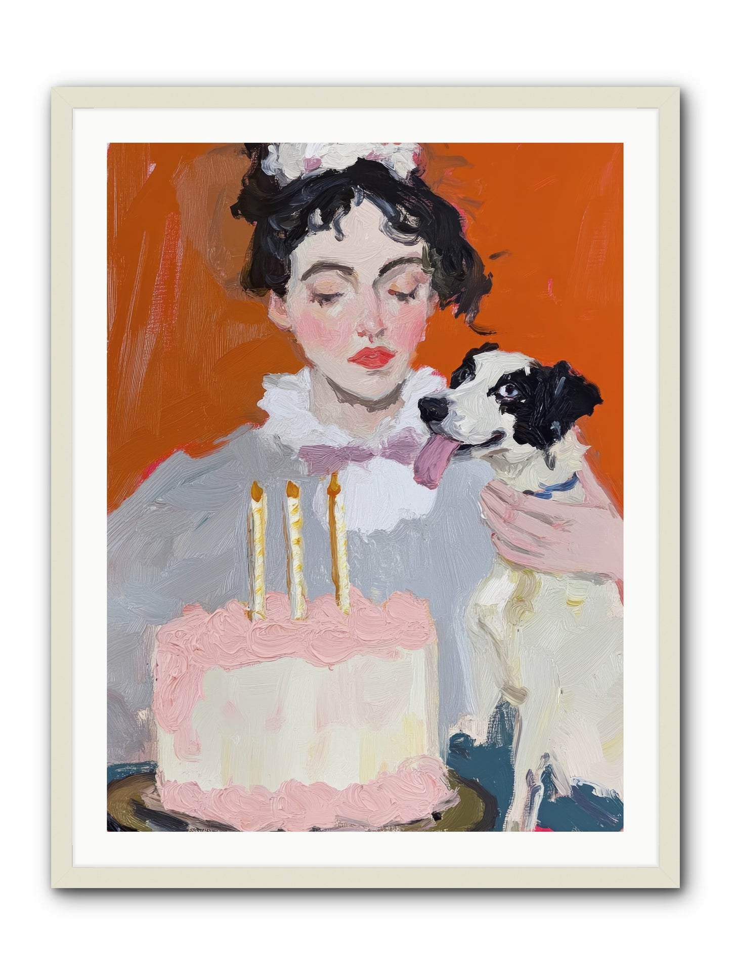 Bliss Wears Our Names -- Framed Print - White 30x40