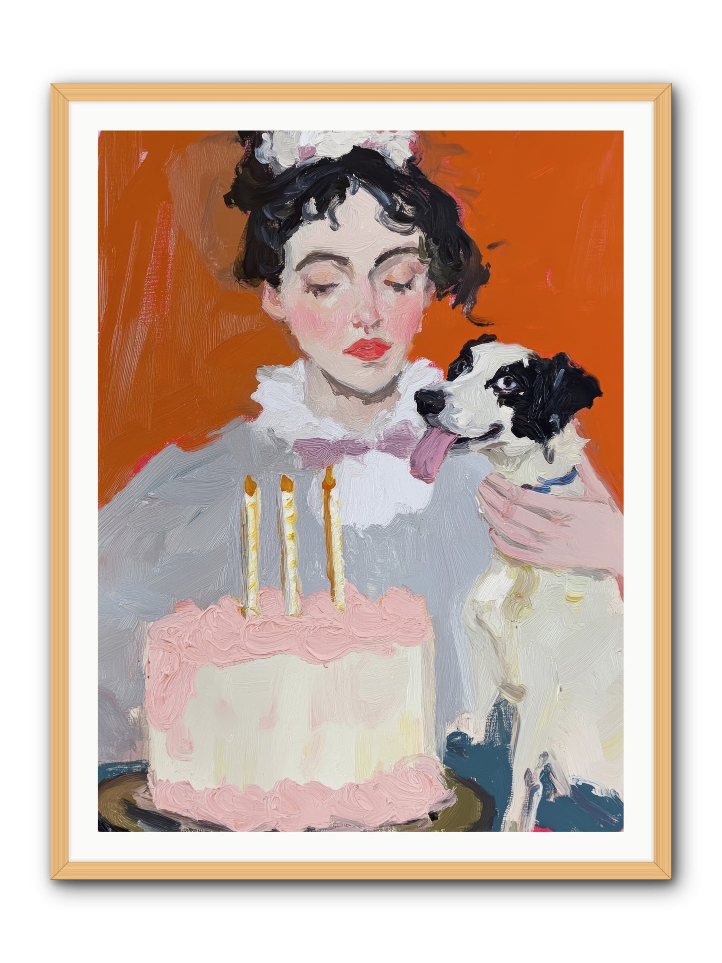 Bliss Wears Our Names -- Framed Print - Natural 36x48