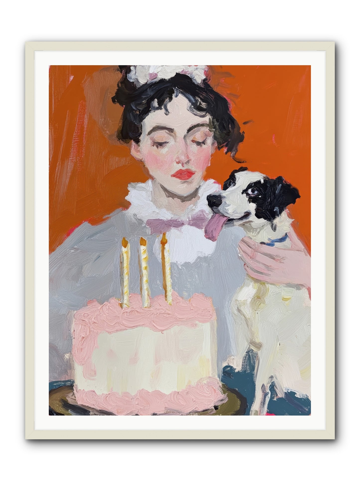 Bliss Wears Our Names -- Framed Print - White 36x48