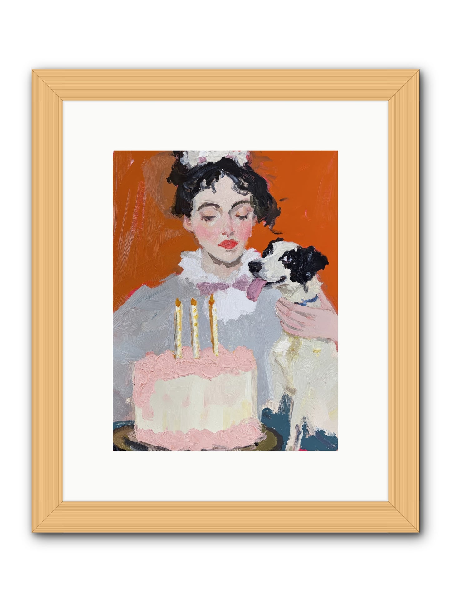 Bliss Wears Our Names -- Framed Print - Natural 9x12