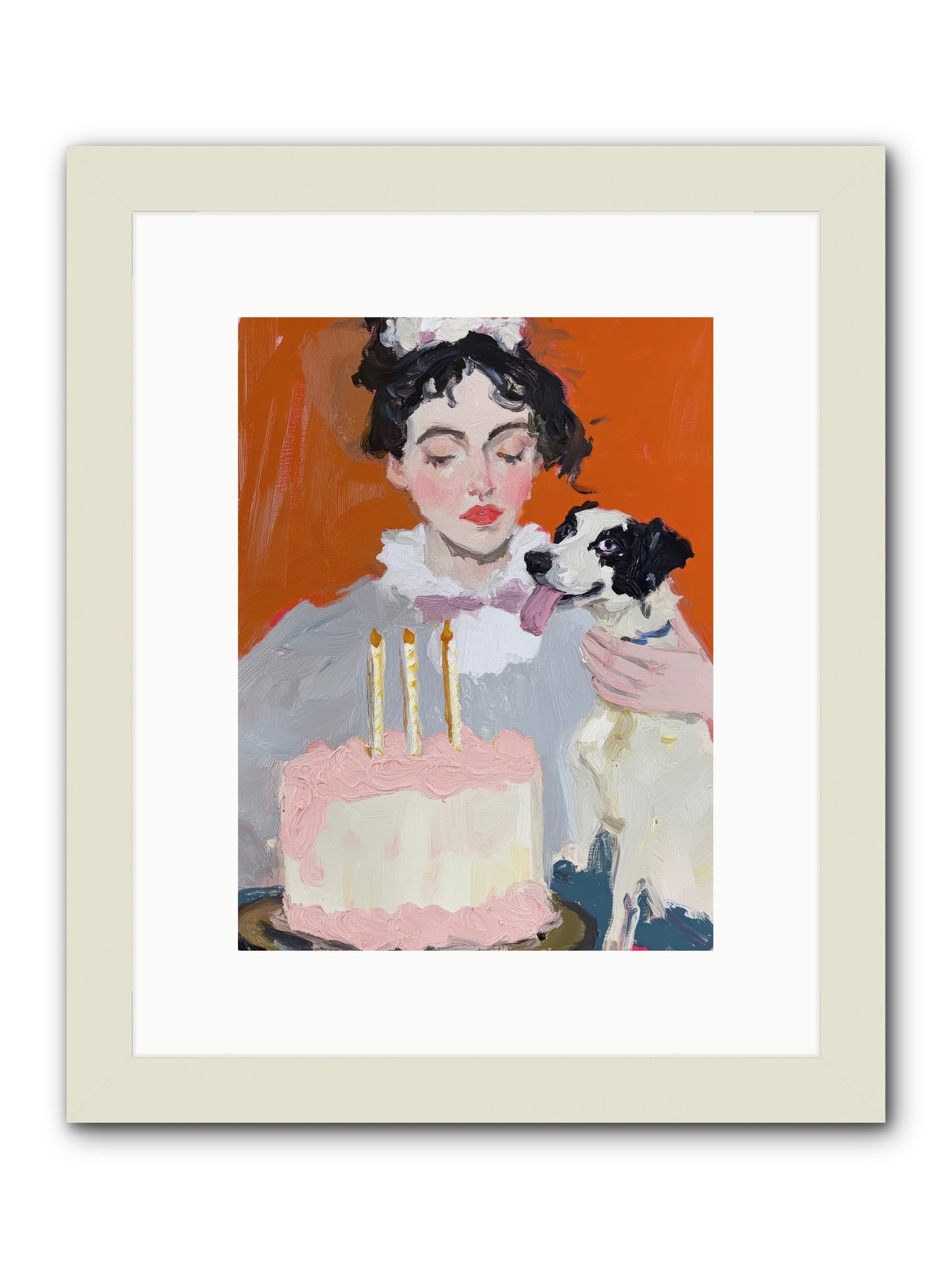 Bliss Wears Our Names -- Framed Print - White 9x12