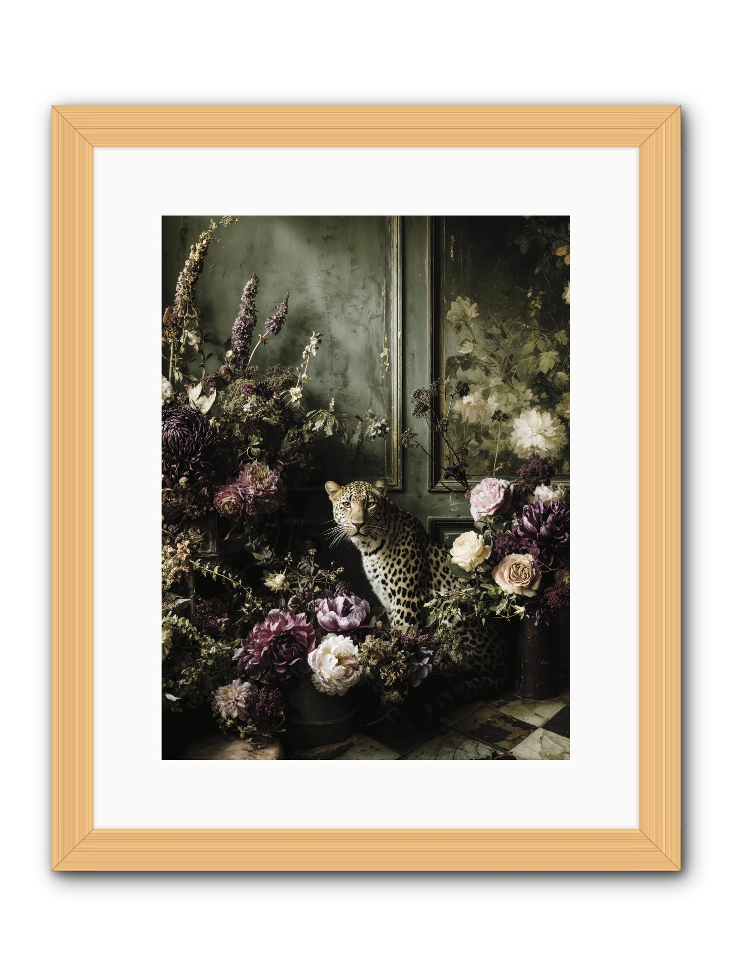 Bliss in Full Bloom -- Framed Print - Natural 12x16
