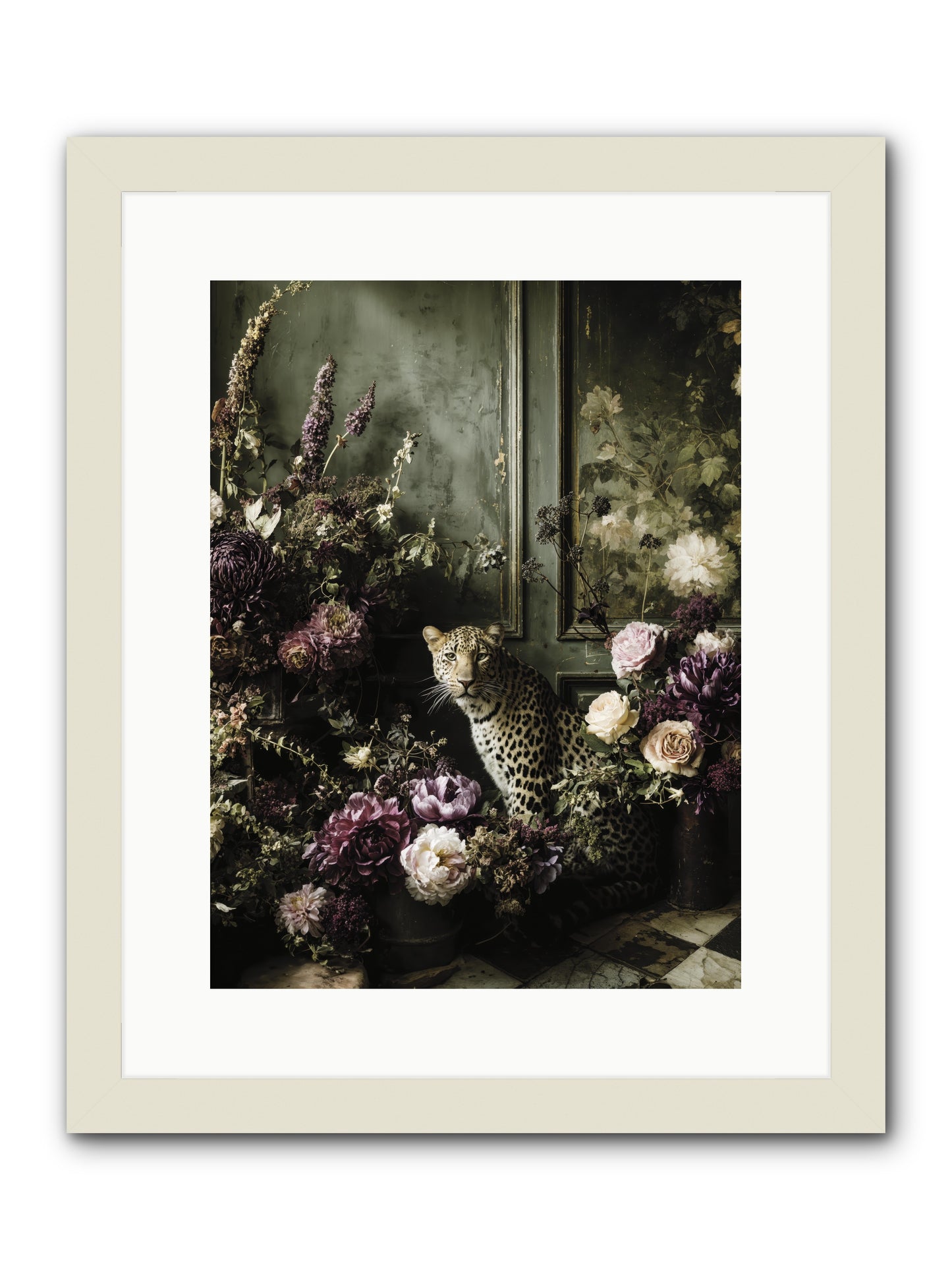 Bliss in Full Bloom -- Framed Print - White 12x16