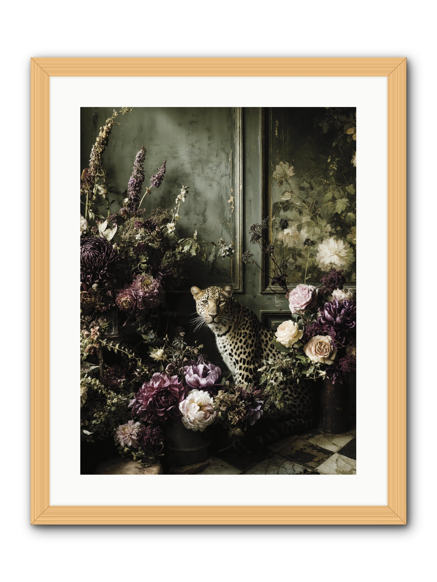 Bliss in Full Bloom -- Framed Print - Natural 18x24