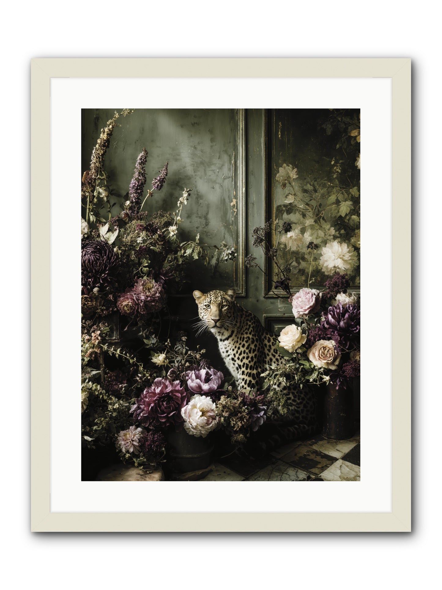 Bliss in Full Bloom -- Framed Print - White 18x24