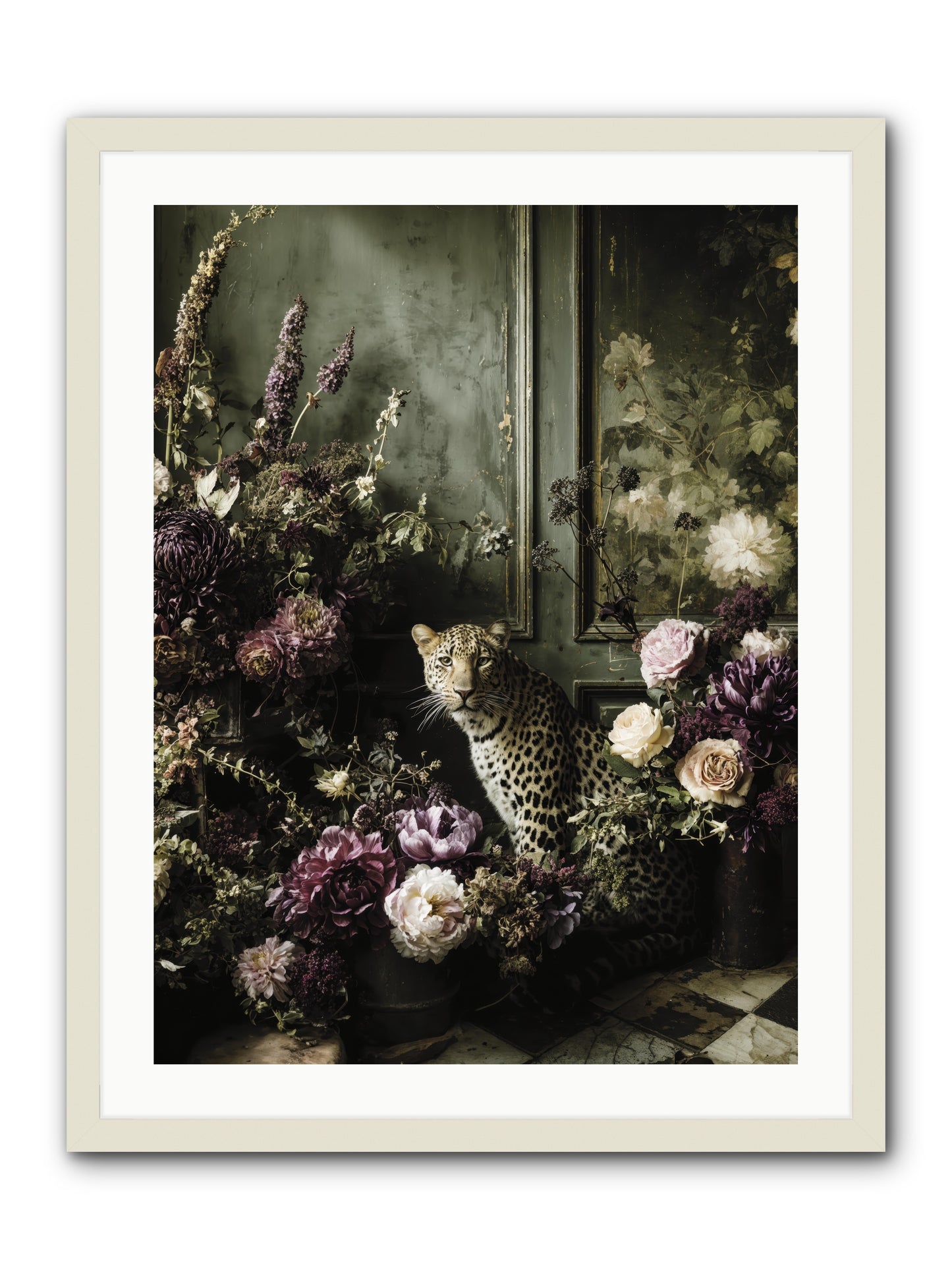 Bliss in Full Bloom -- Framed Print - White 24x32