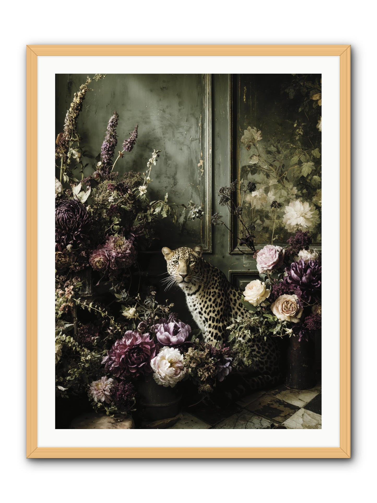 Bliss in Full Bloom -- Framed Print - Natural 30x40