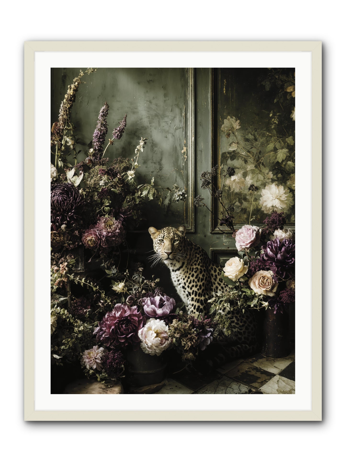 Bliss in Full Bloom -- Framed Print - White 30x40