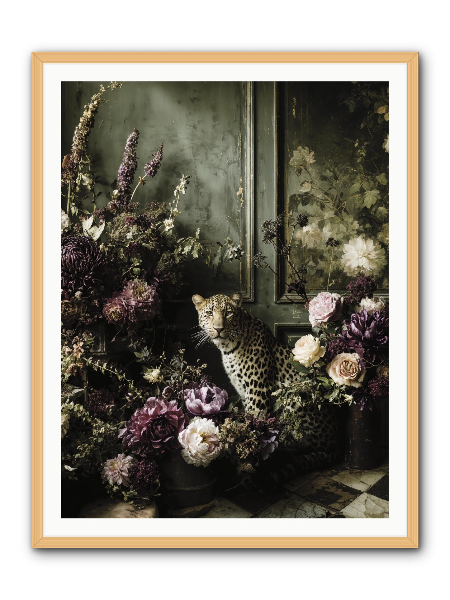 Bliss in Full Bloom -- Framed Print - Natural 36x48