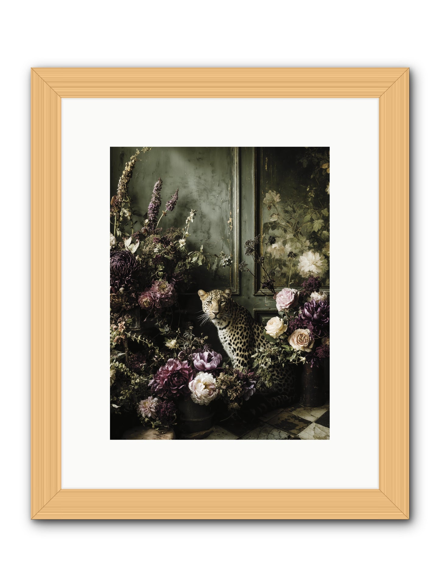 Bliss in Full Bloom -- Framed Print - Natural 9x12