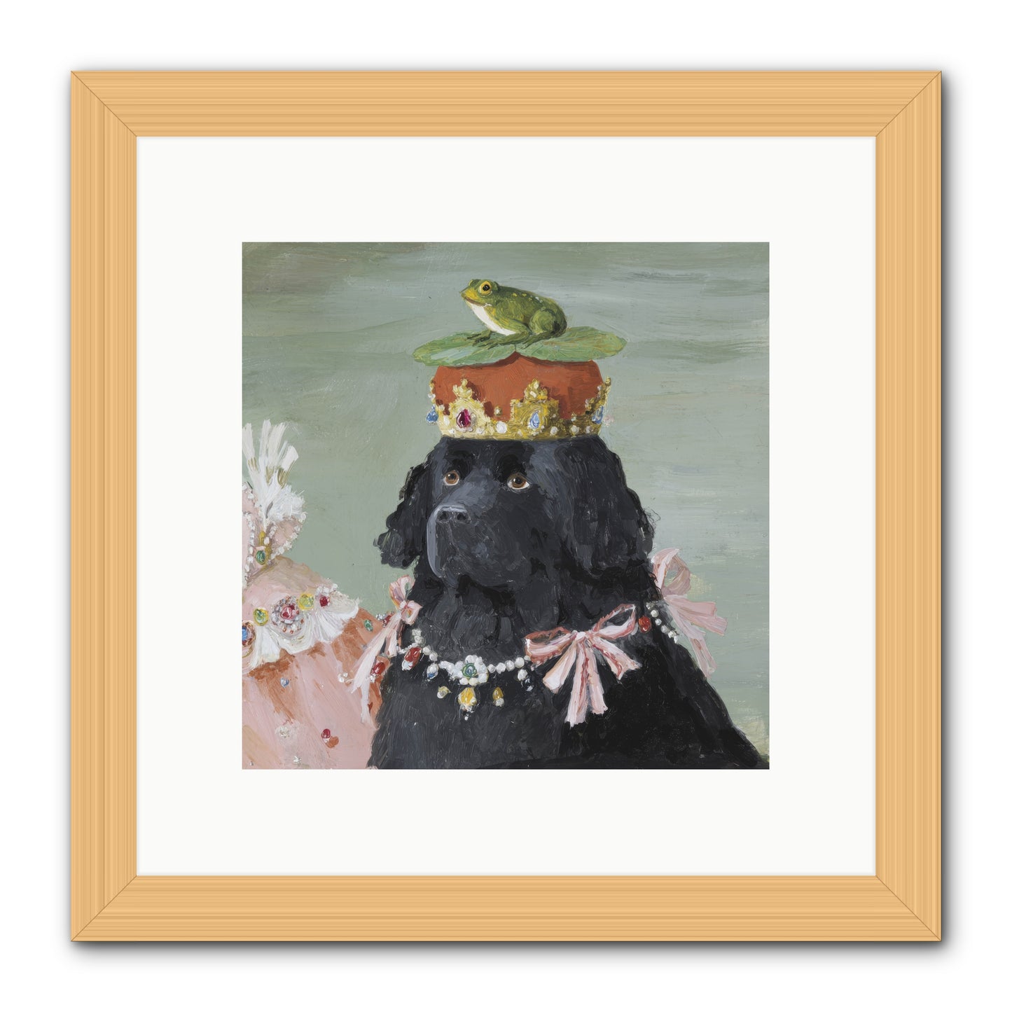 Blissful Conjurings -- Framed Print - Natural 10x10