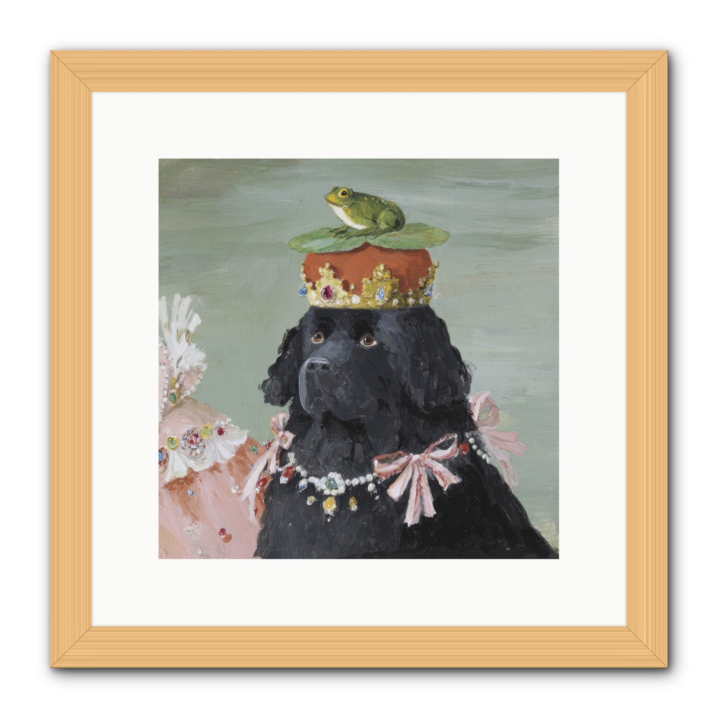 Blissful Conjurings -- Framed Print - Natural 12x12