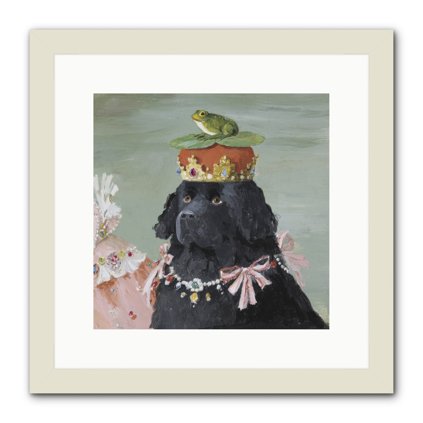Blissful Conjurings -- Framed Print - White 12x12