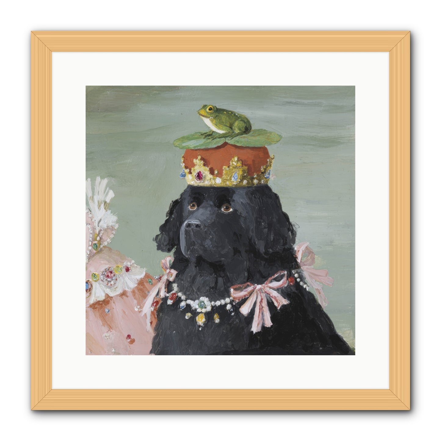 Blissful Conjurings -- Framed Print - Natural 16x16