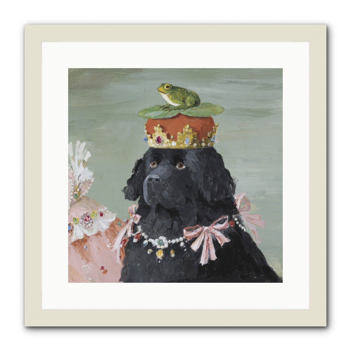Blissful Conjurings -- Framed Print - White 16x16