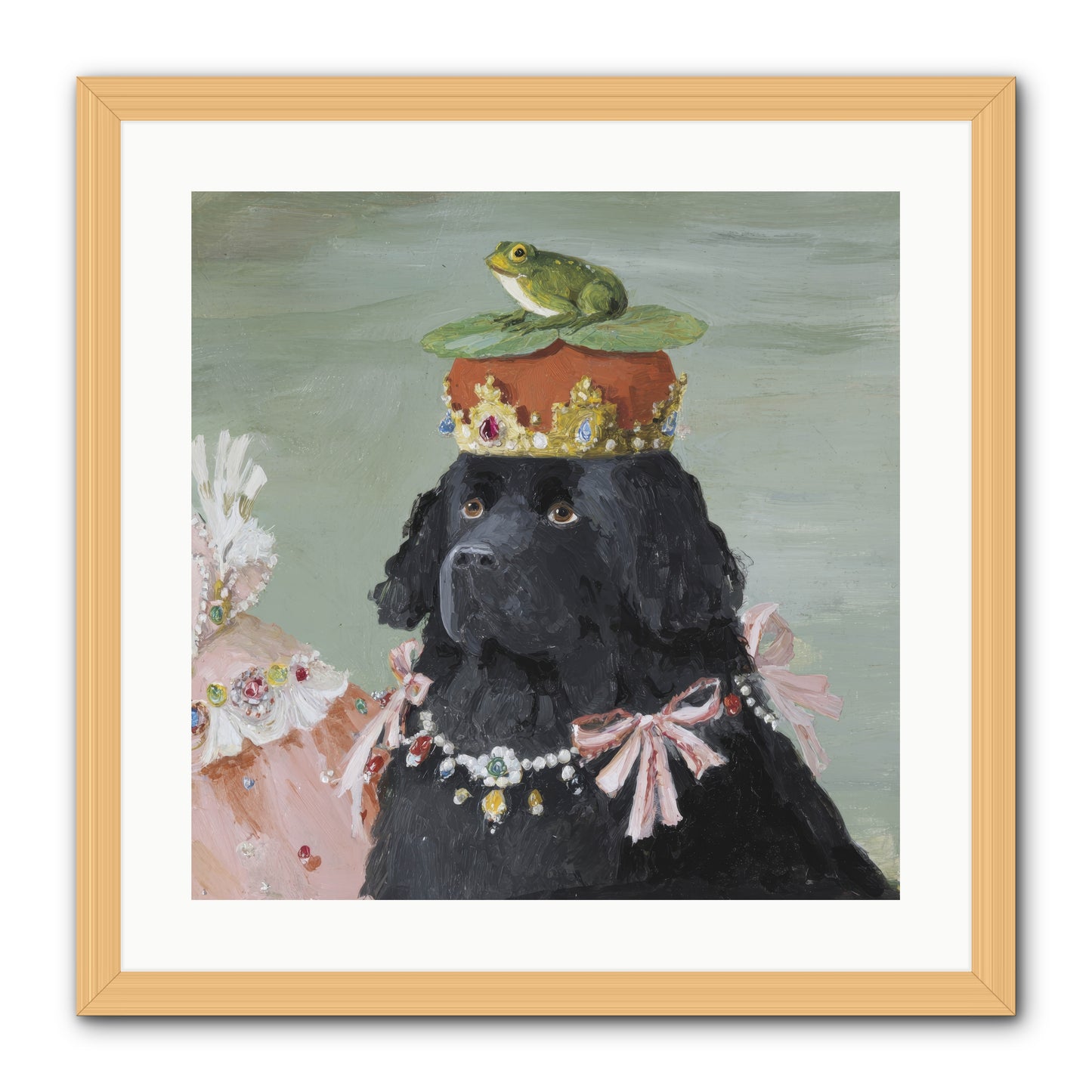 Blissful Conjurings -- Framed Print - Natural 20x20