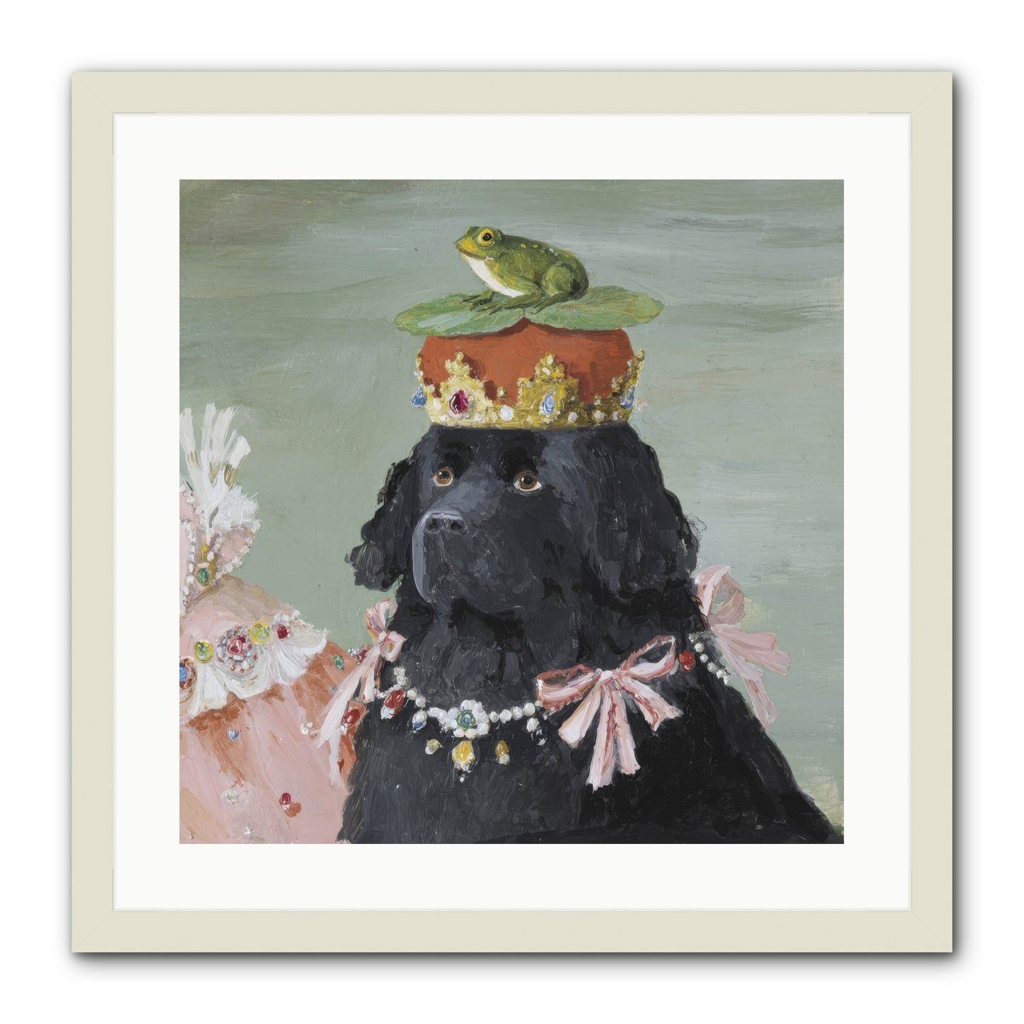 Blissful Conjurings -- Framed Print - White 20x20