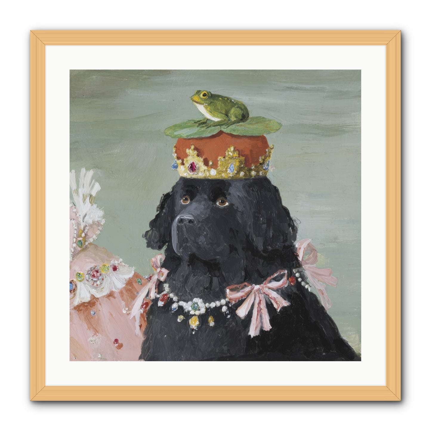 Blissful Conjurings -- Framed Print - Natural 24x24