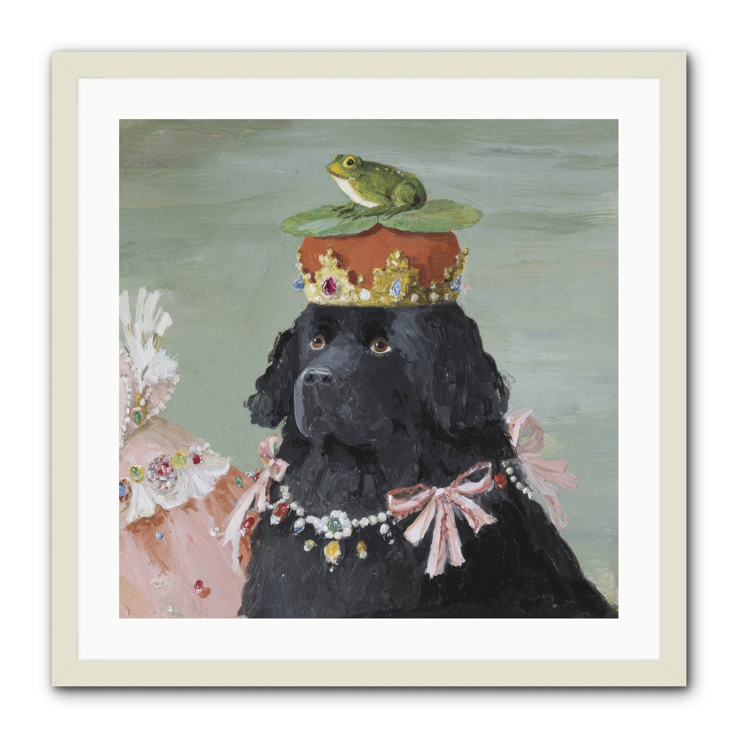 Blissful Conjurings -- Framed Print - White 24x24