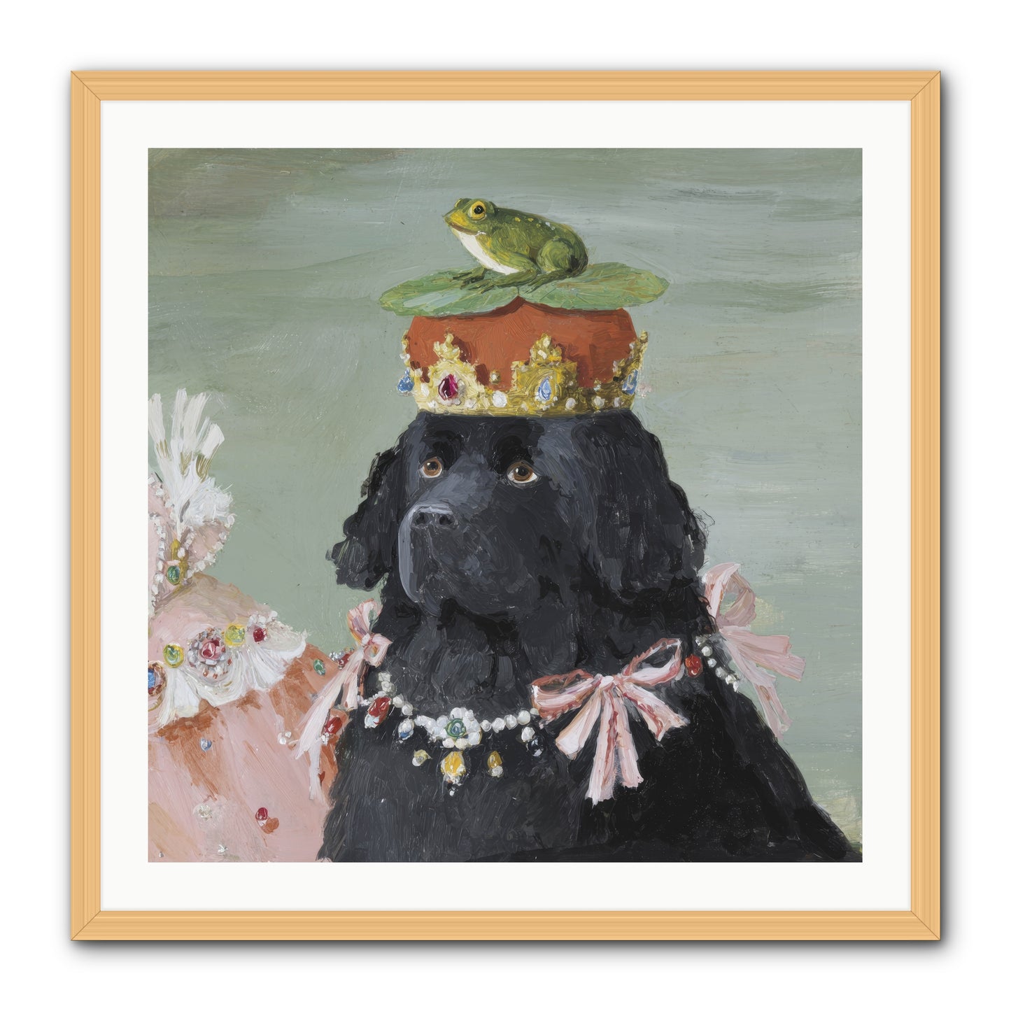 Blissful Conjurings -- Framed Print - Natural 30x30