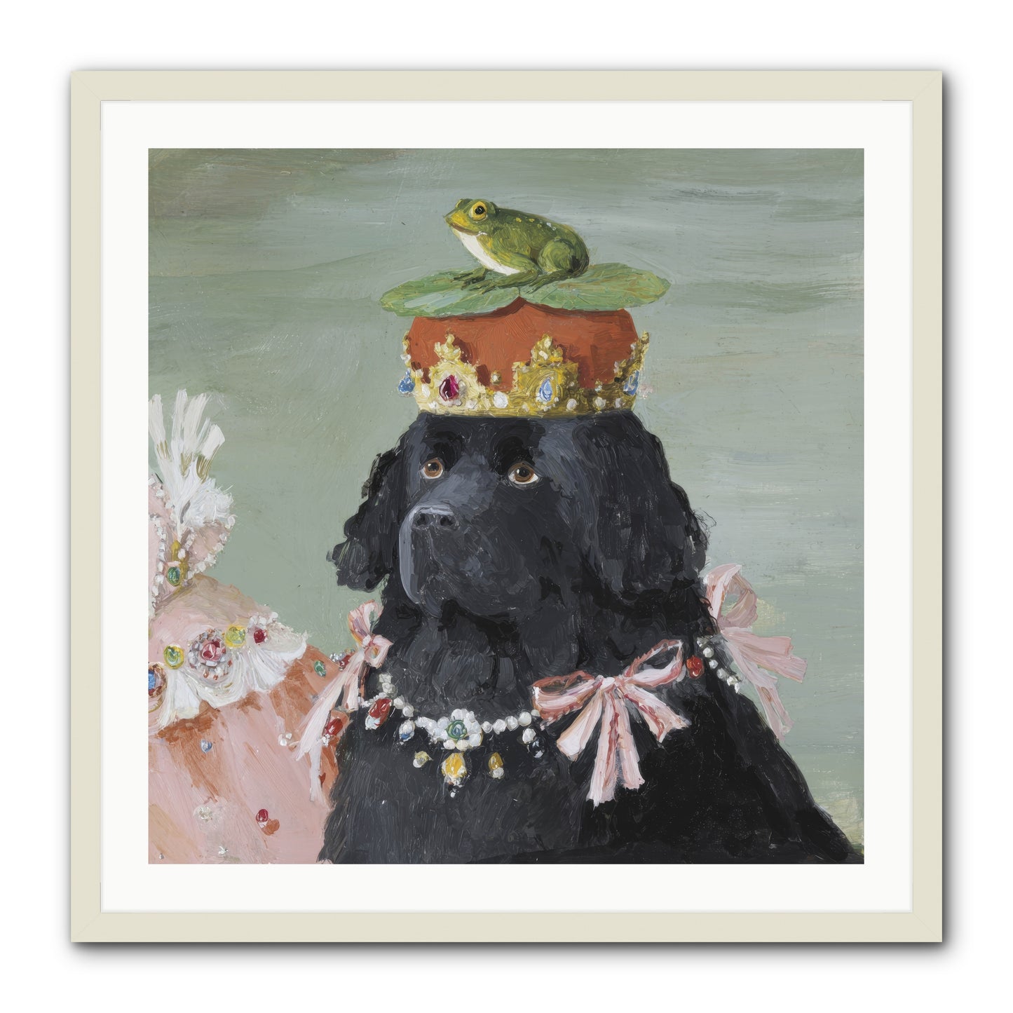 Blissful Conjurings -- Framed Print - White 30x30