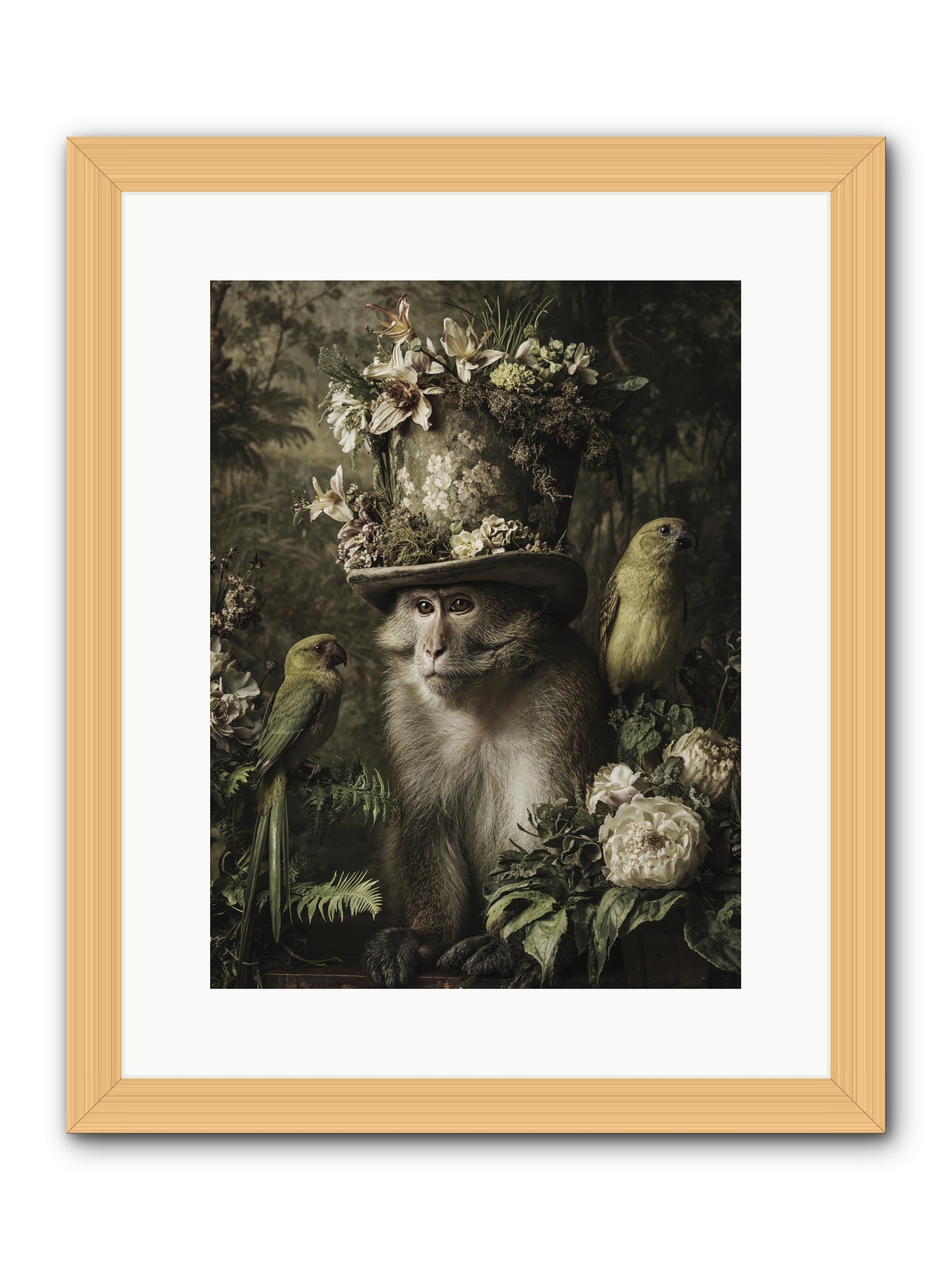 Blisswork -- Framed Print - Natural 12x16