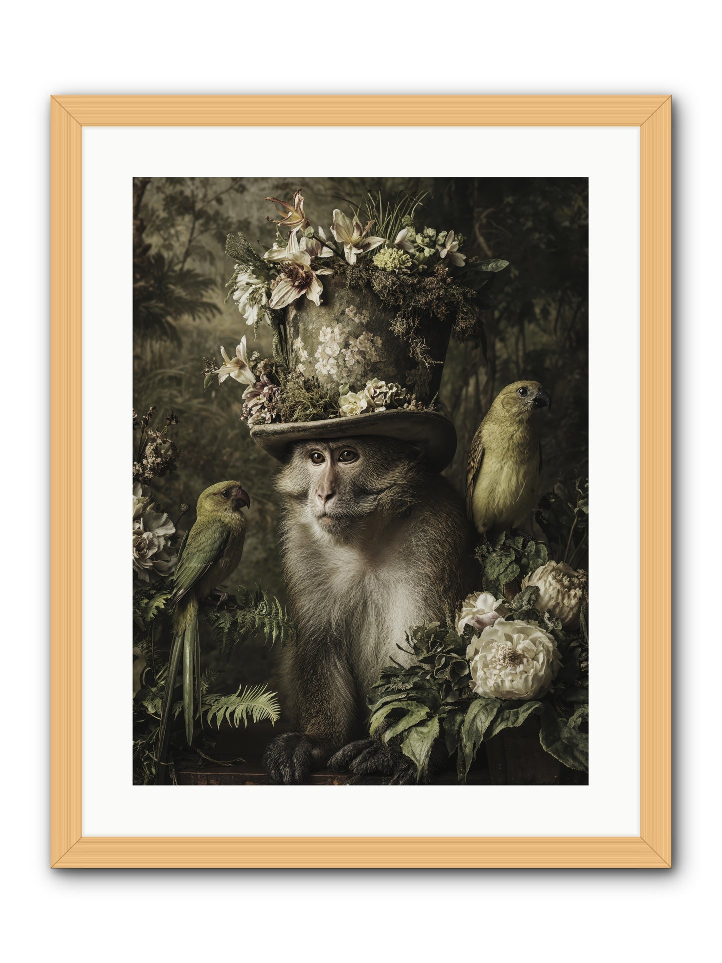 Blisswork -- Framed Print - Natural 18x24
