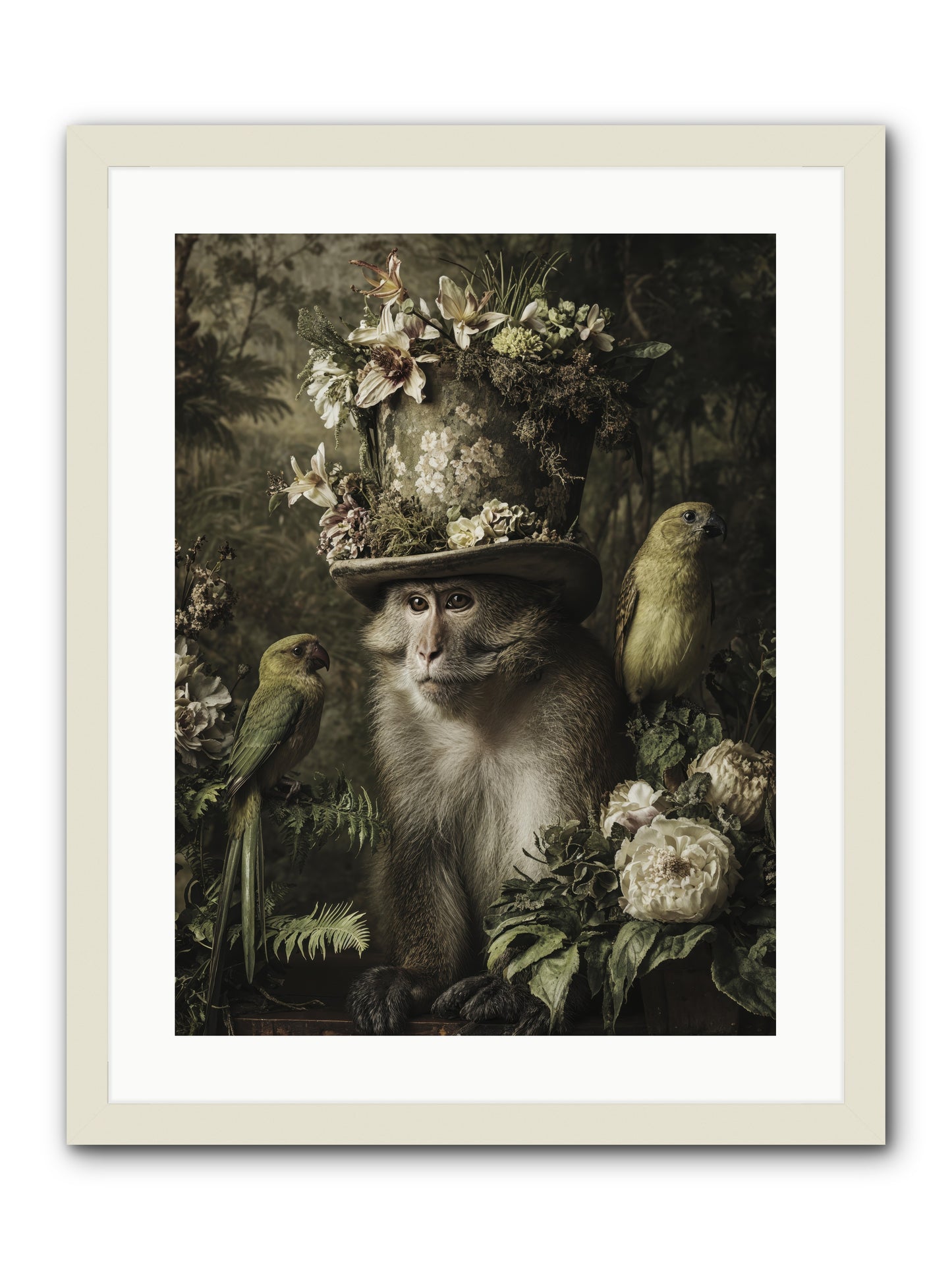 Blisswork -- Framed Print - White 18x24