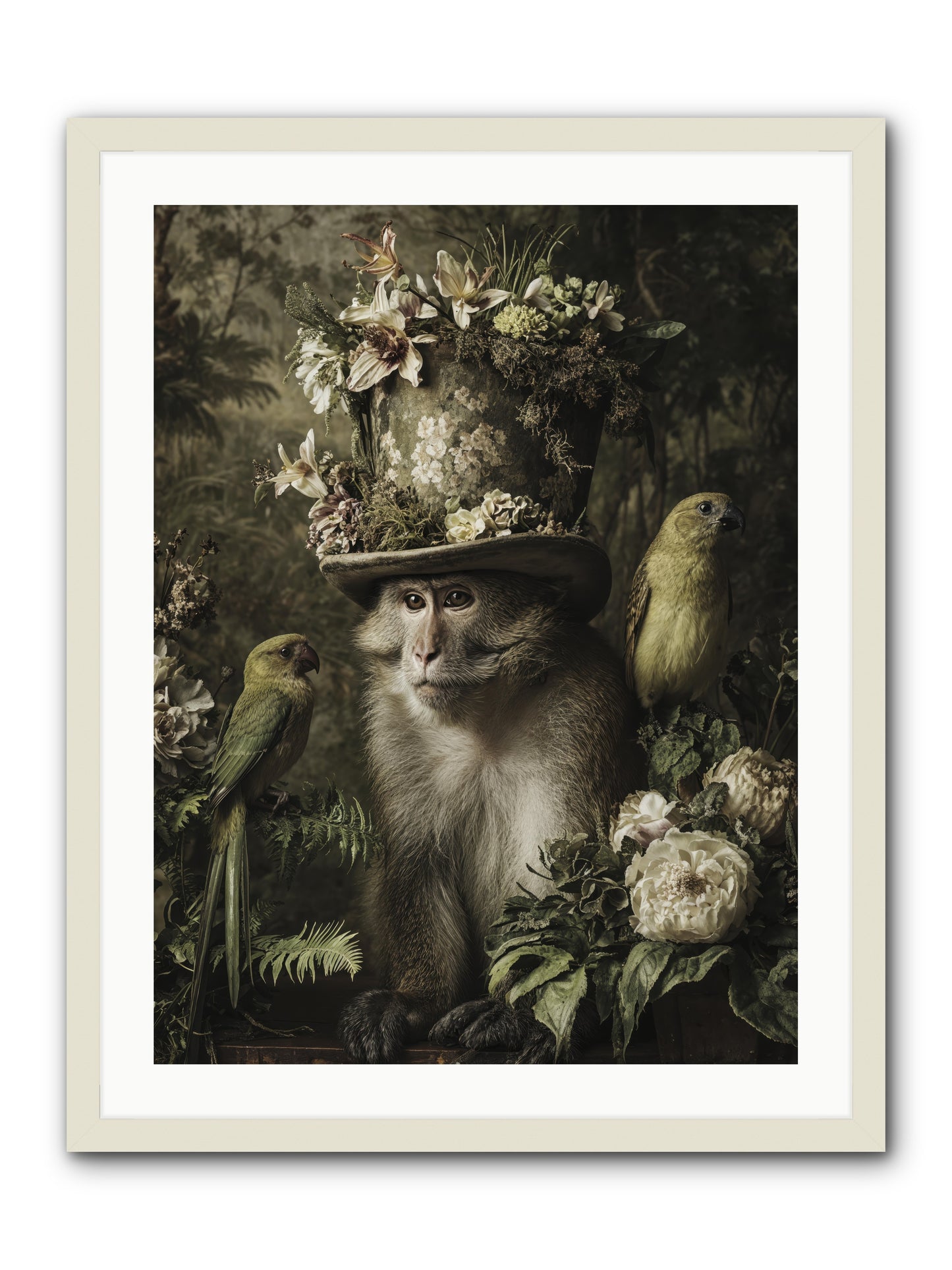 Blisswork -- Framed Print - White 24x32