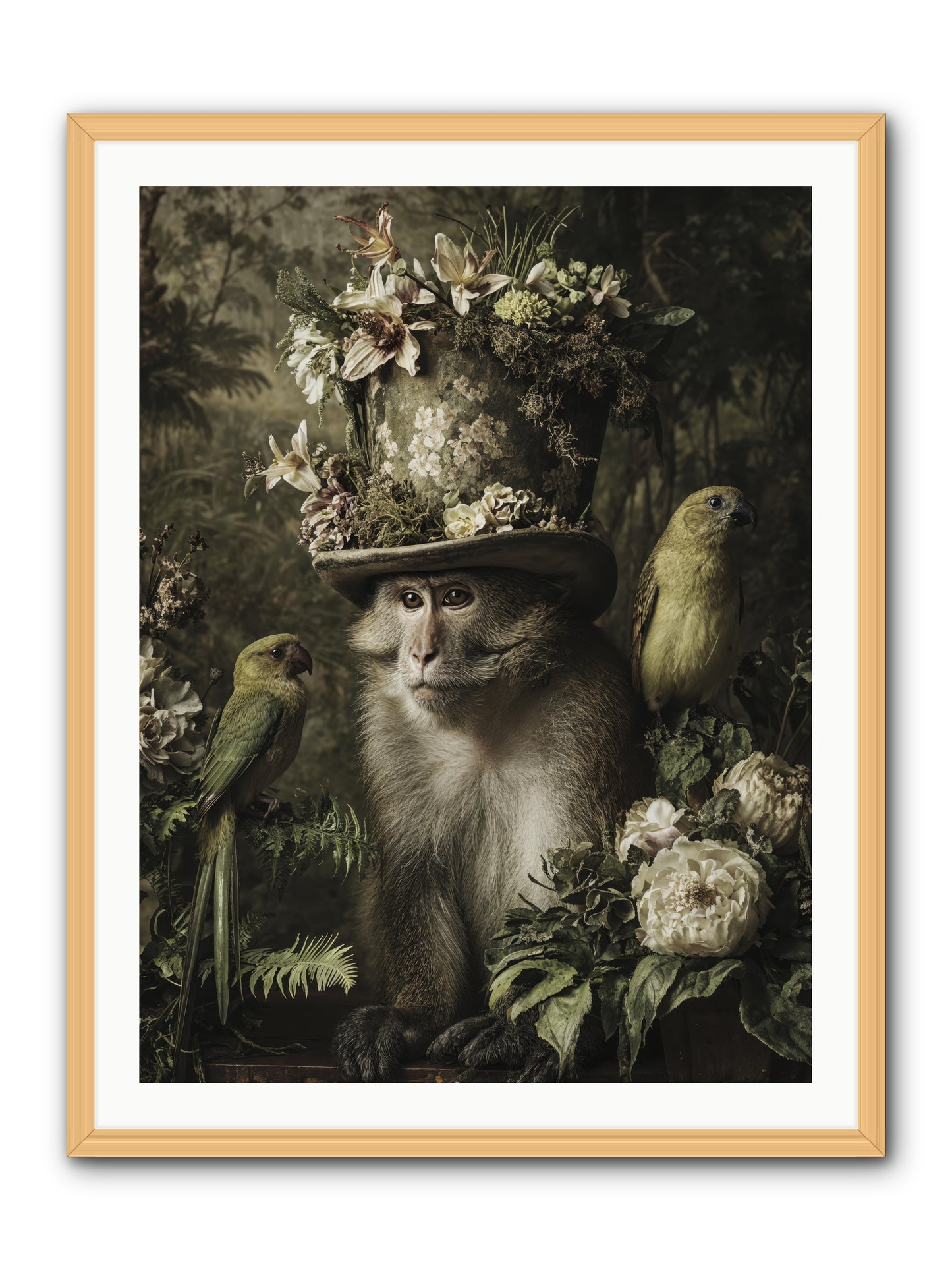 Blisswork -- Framed Print - Natural 30x40