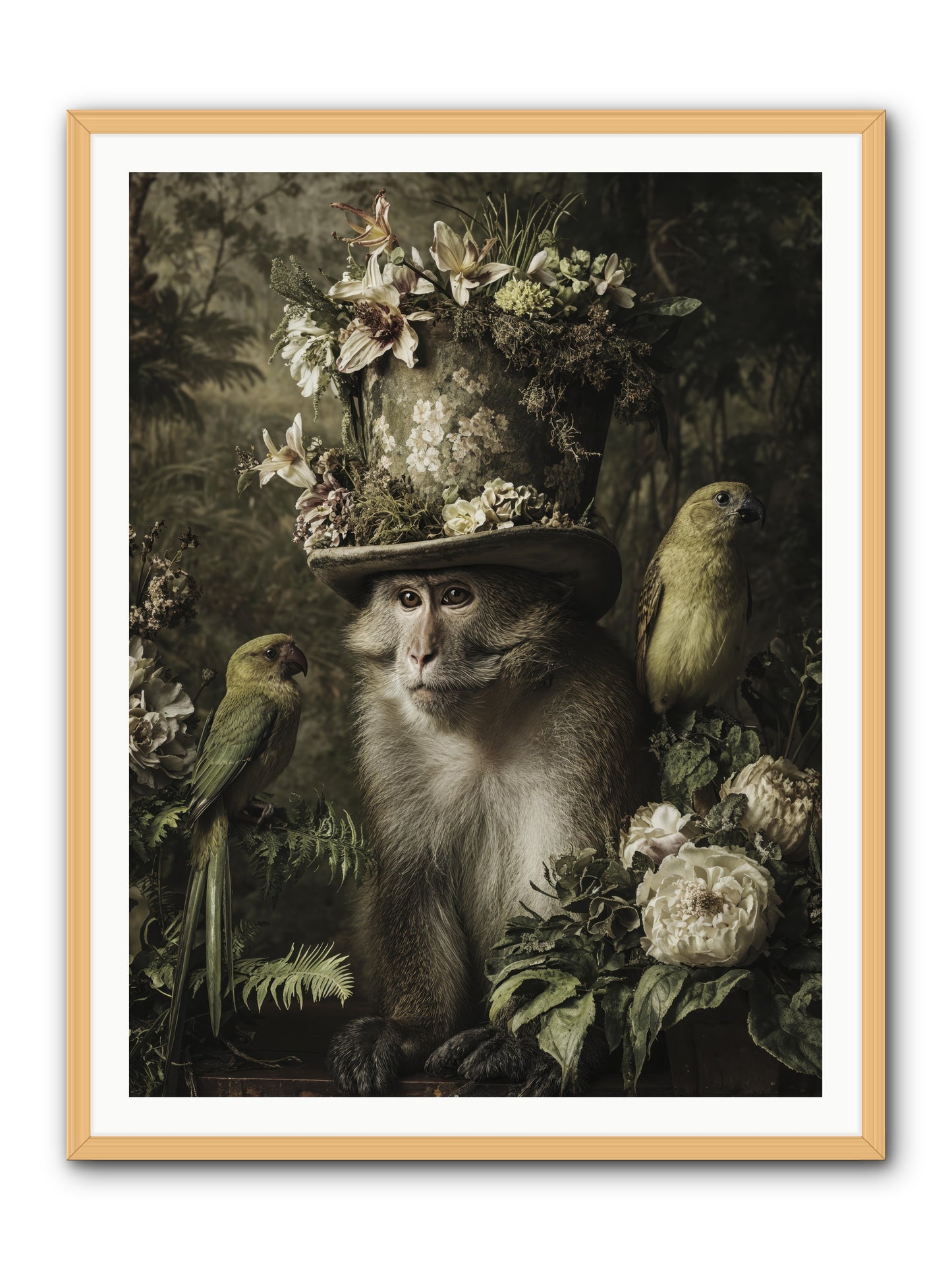 Blisswork -- Framed Print - Natural 36x48