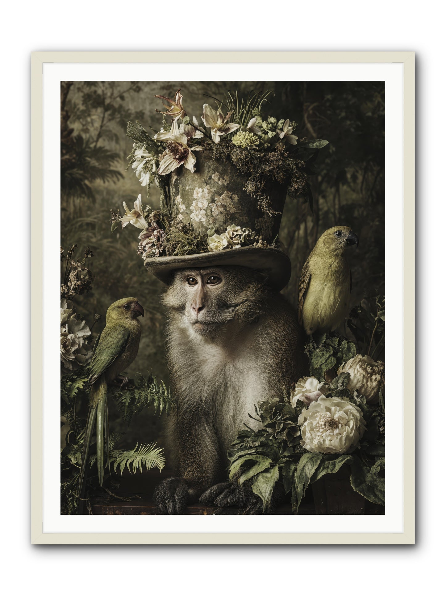 Blisswork -- Framed Print - White 36x48