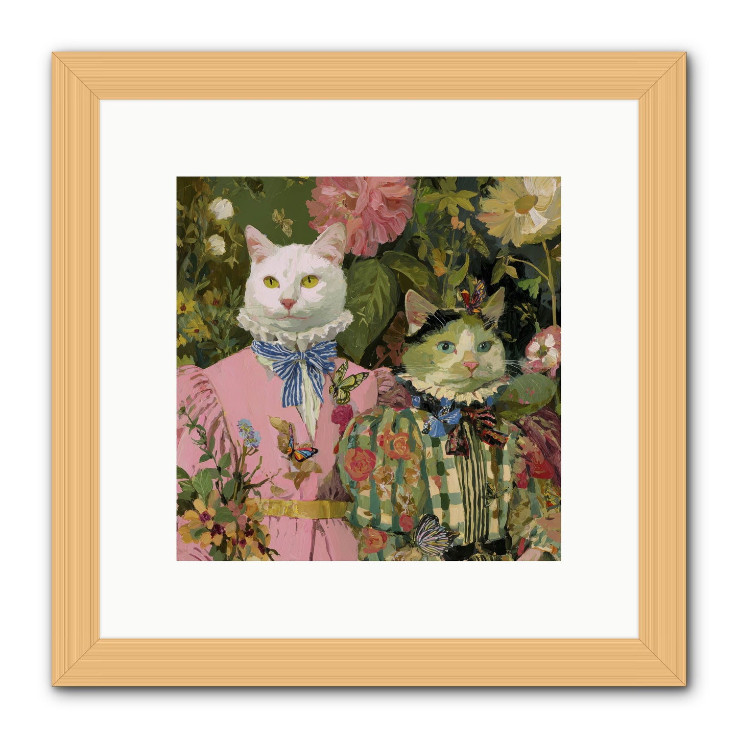 Bloom Fade -- Framed Print - Natural 10x10