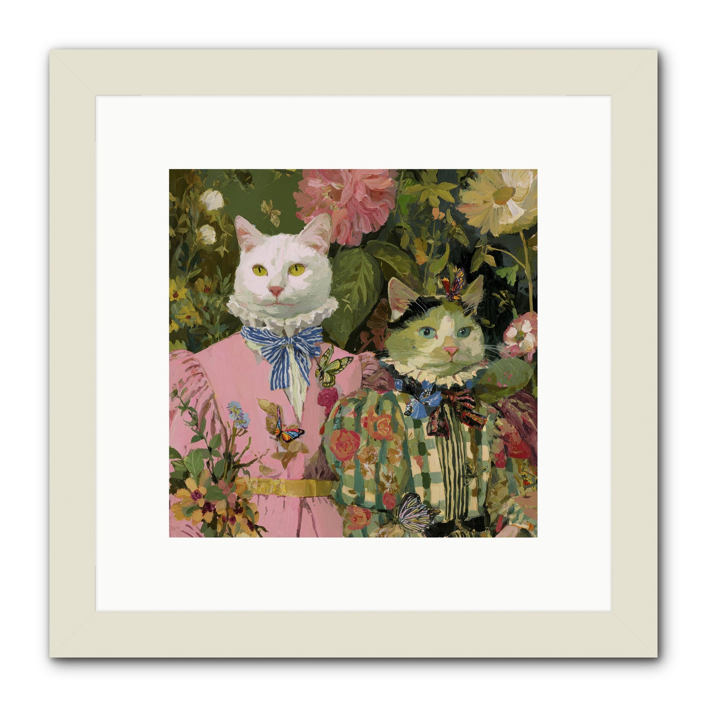 Bloom Fade -- Framed Print - White 10x10