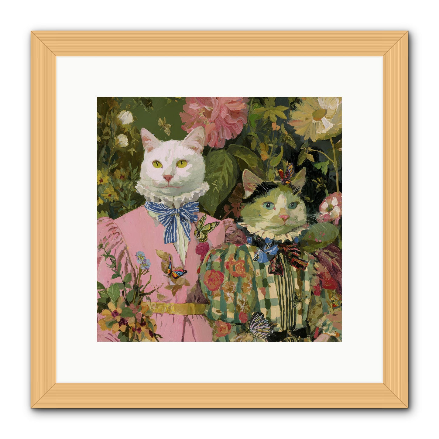 Bloom Fade -- Framed Print - Natural 12x12