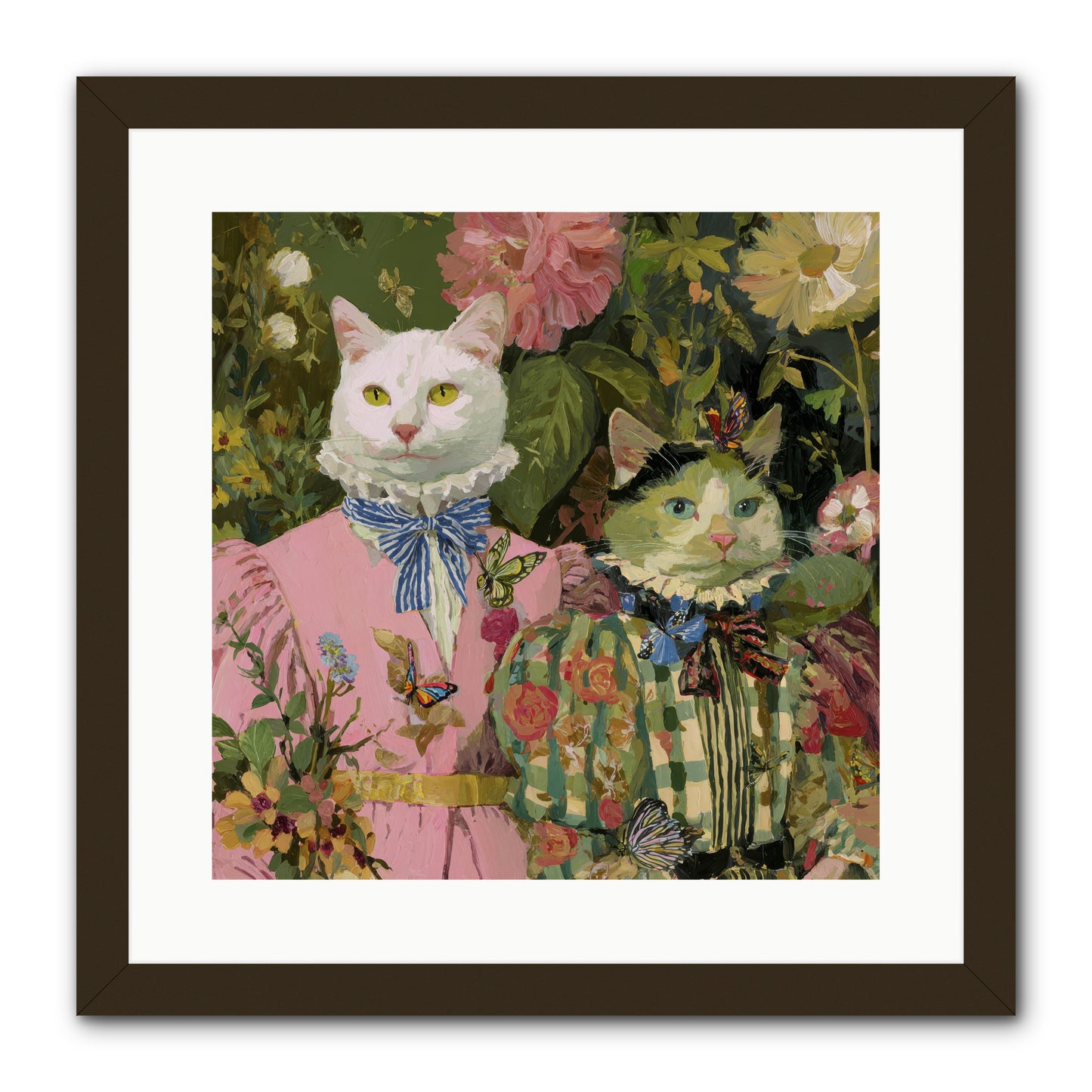 Bloom Fade -- Framed Print - Black 16x16