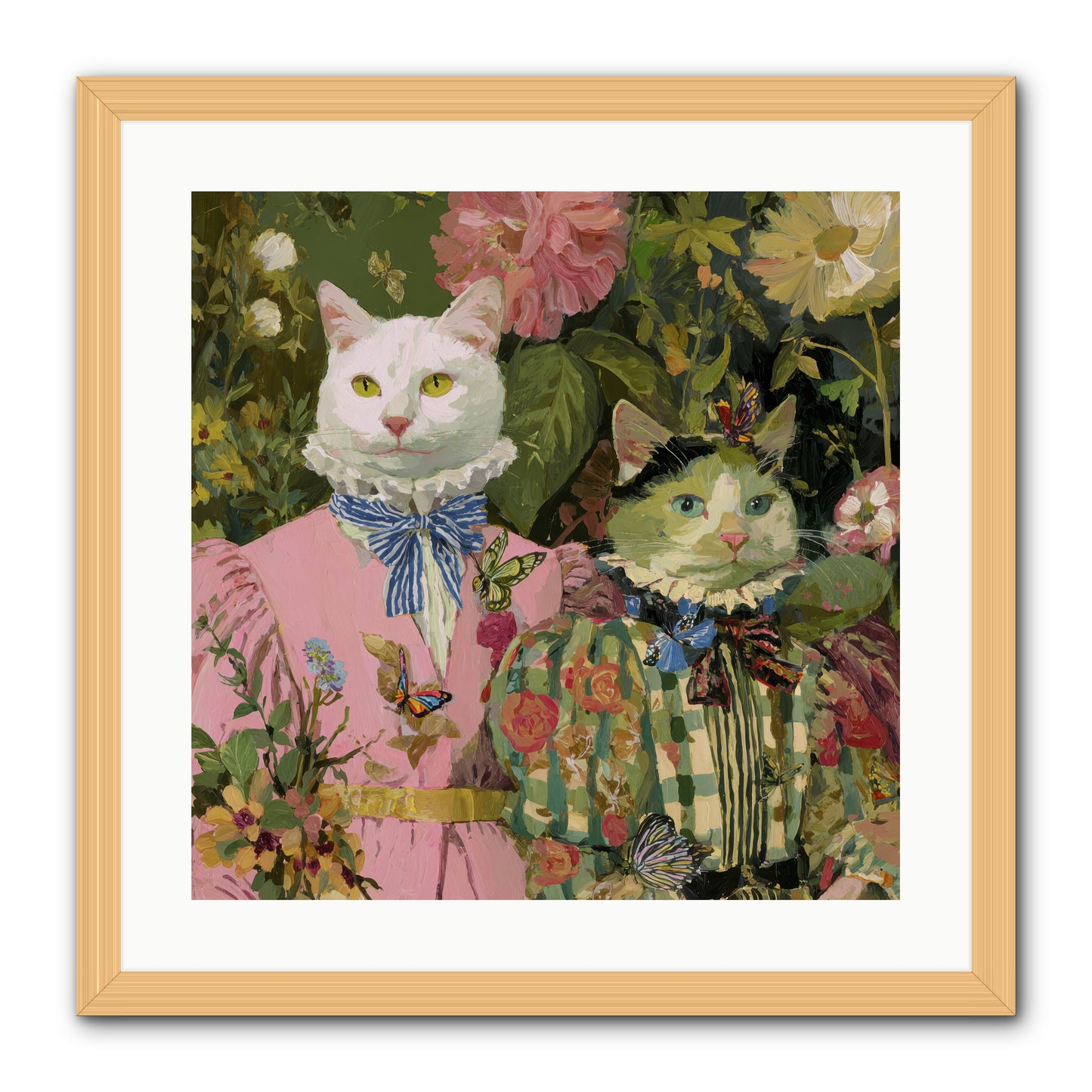 Bloom Fade -- Framed Print - Natural 20x20